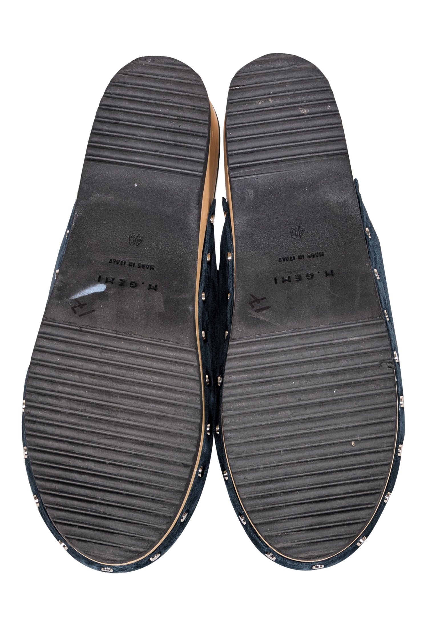 M. Gemi Navy Suede Clogs - Size 10 - Fall Fashion Must-Have