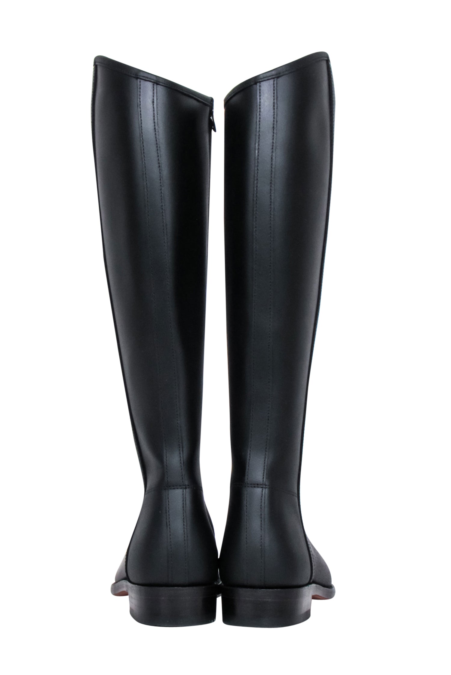 The House of Bruar - Stunning Black Leather Tall Riding Boots, Size 9