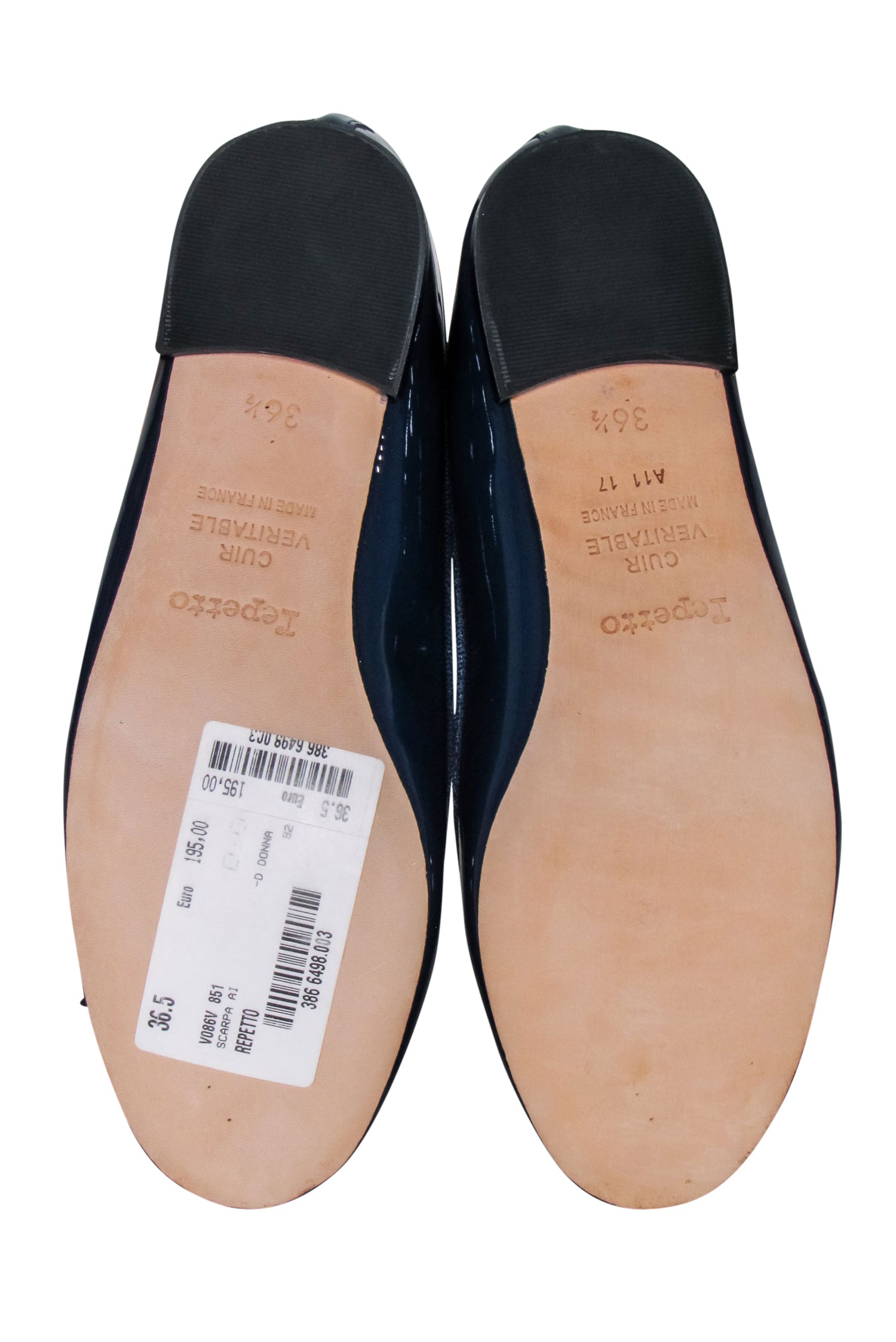 Repetto Navy Patent Leather Cendrillon Ballet Flats with Bow - Size 5.5 - Irresistible Elegance!