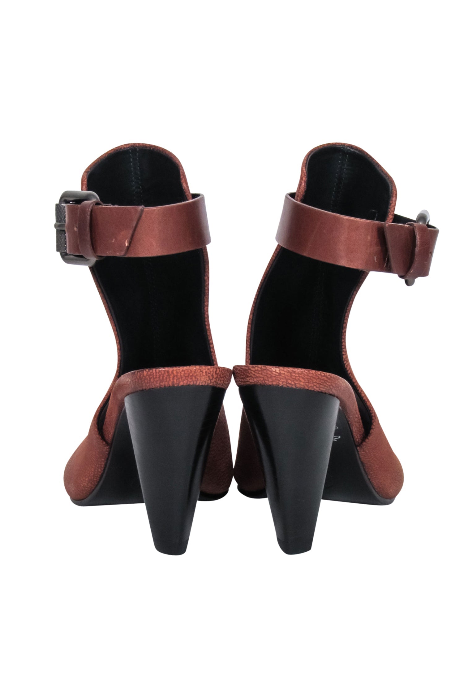 All Saints Tan Leather Peep Toe Short Boots - Size 6: Fall Fashion Must-Have