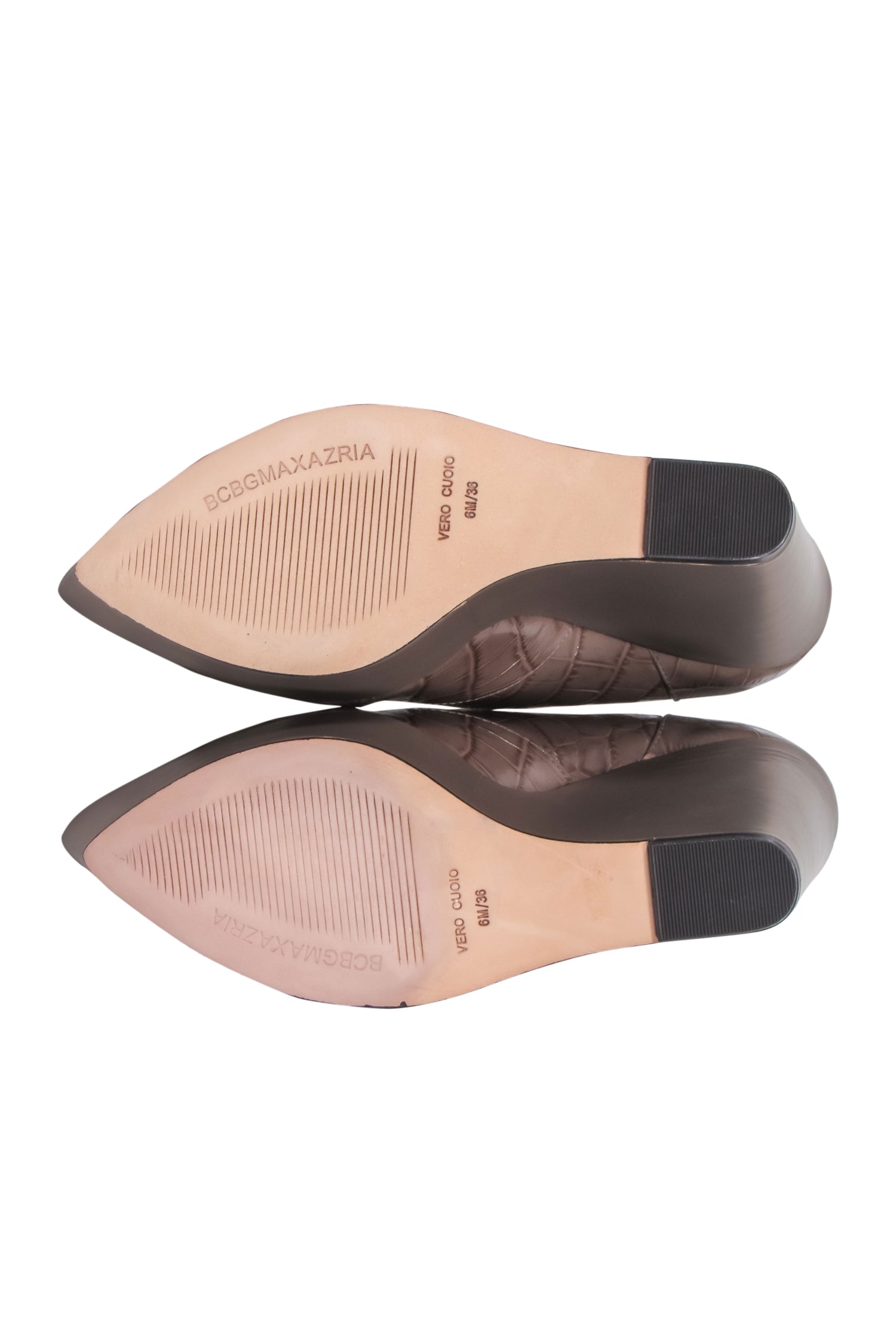 BCBG Max Azria - Chic Taupe Reptile Print Wedges with Ankle Strap, Size 6