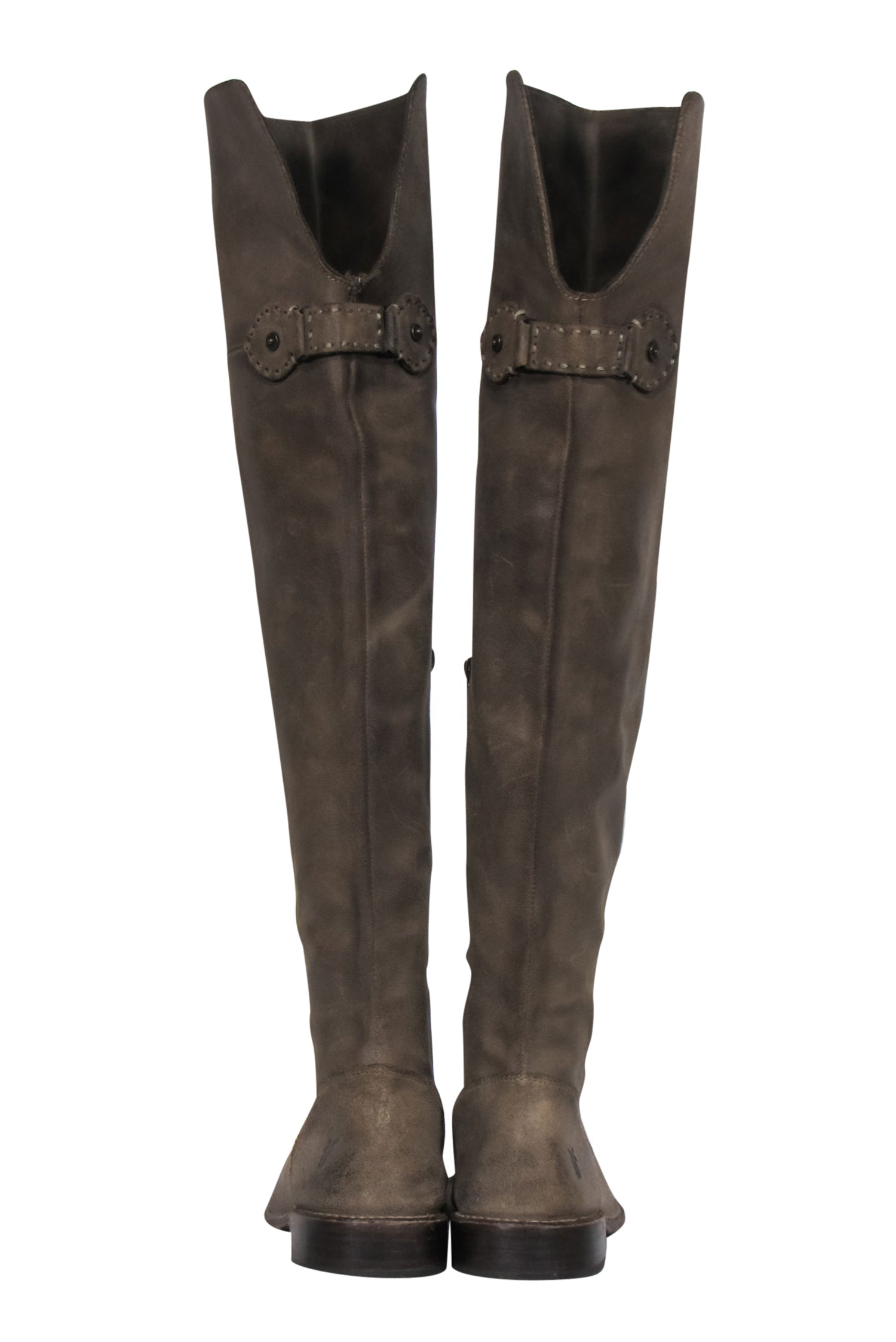 Frye Light Olive Leather Over-the-Knee Boots - Size 7.5
