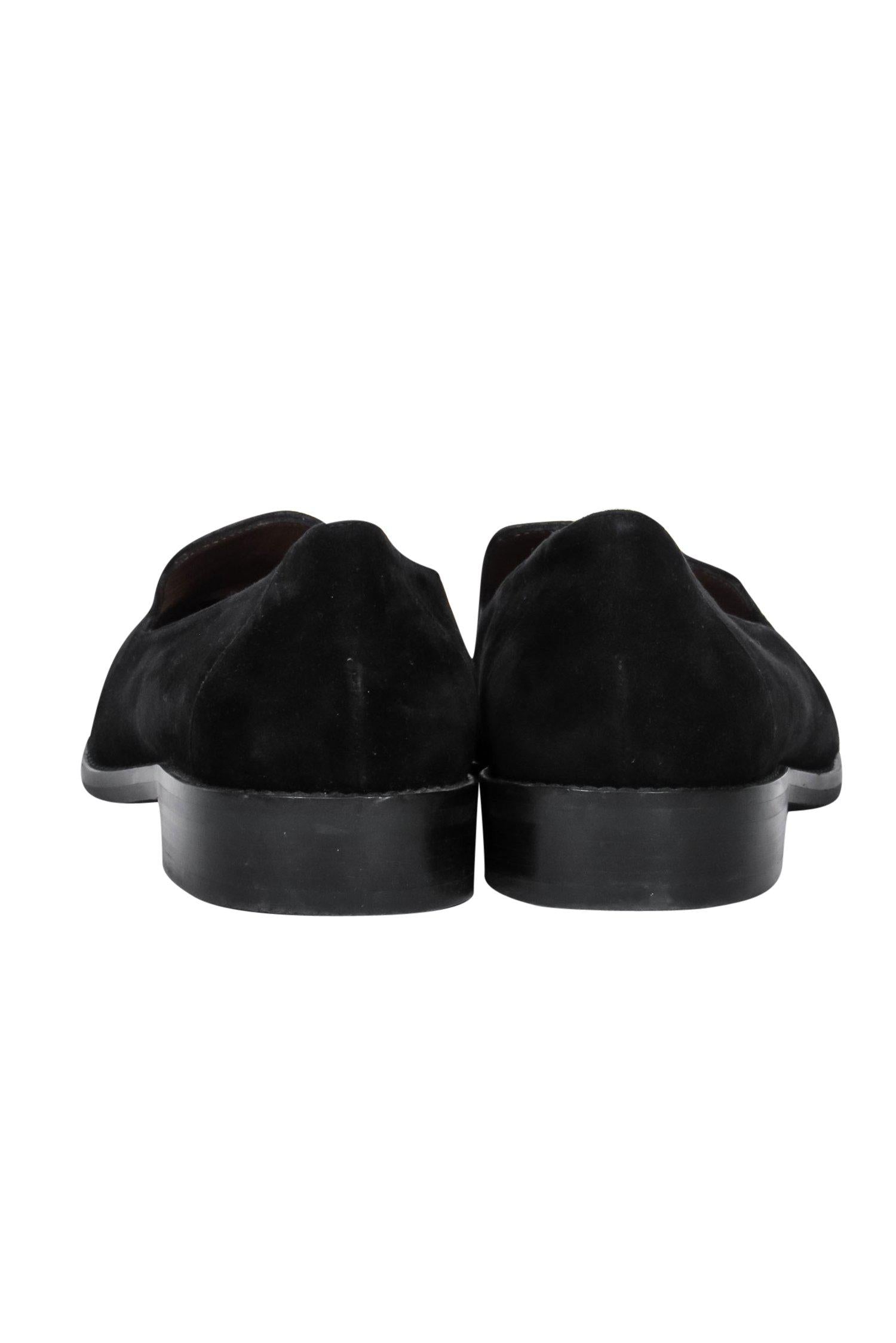 Aquatalia Black Suede Pointed Toe Loafers - Size 8: Elevate Your Office Style!