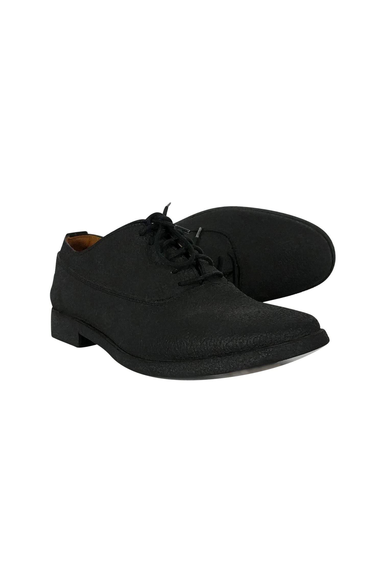 Maison Martin Margiela's Stunning Black Textured Oxfords - Size 6.5