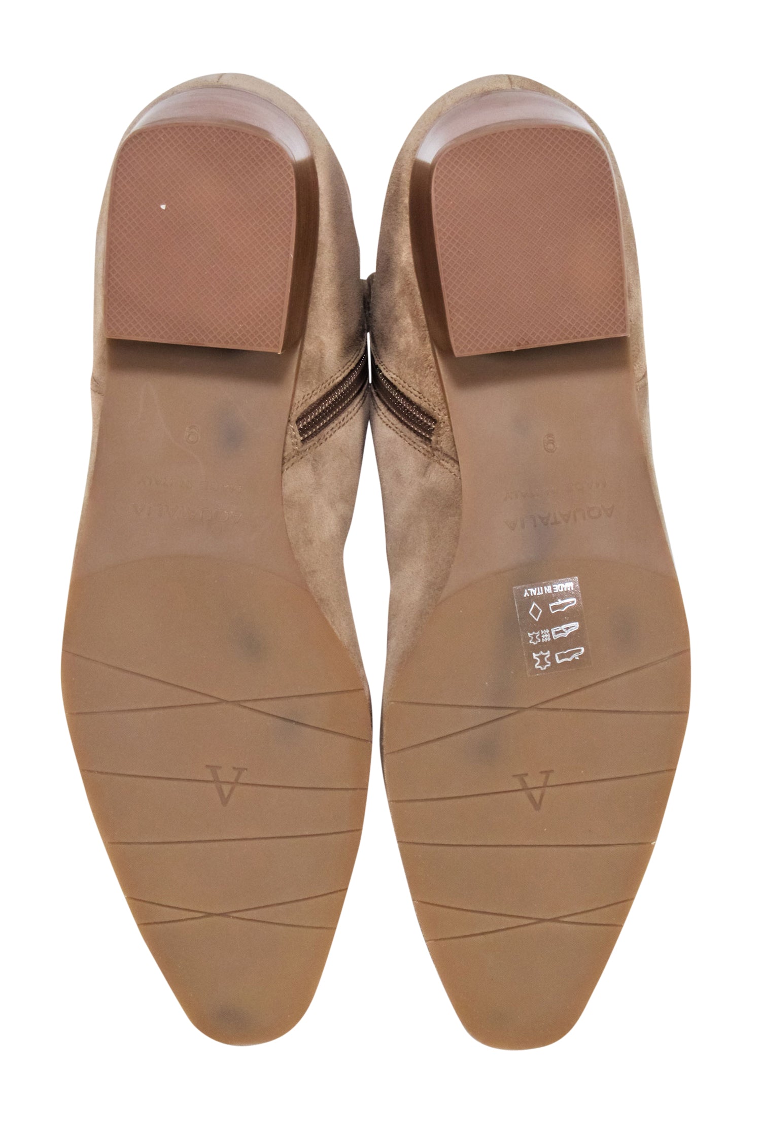 Aquatalia Beige Suede Short Boots - Size 9: Elevate Your Style!