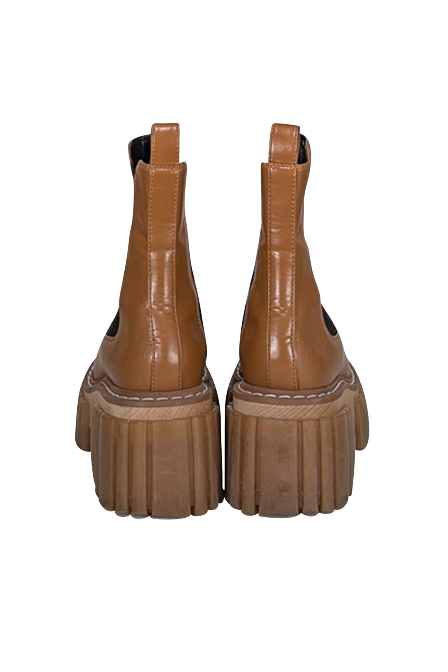 Stunning Stella McCartney Tan Leather Platform Boots