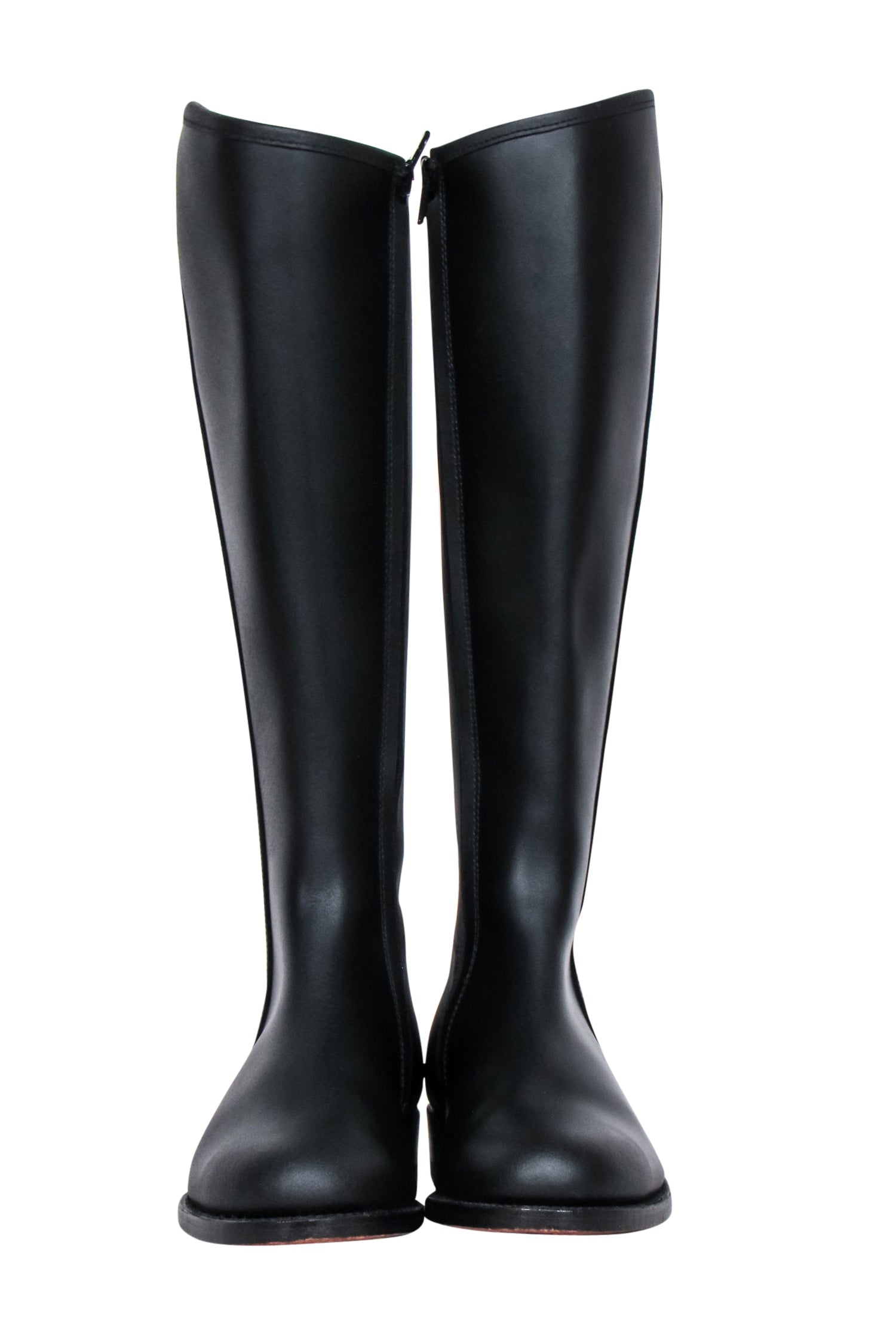 The House of Bruar - Stunning Black Leather Tall Riding Boots, Size 9