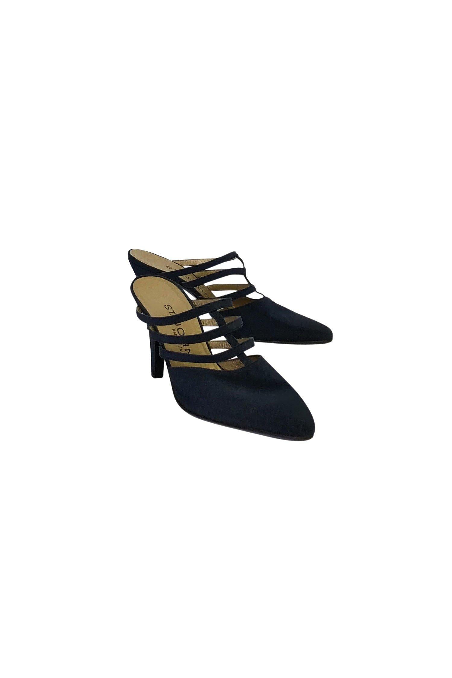 Stunning St. John Navy Caged Heels - Size 7.5