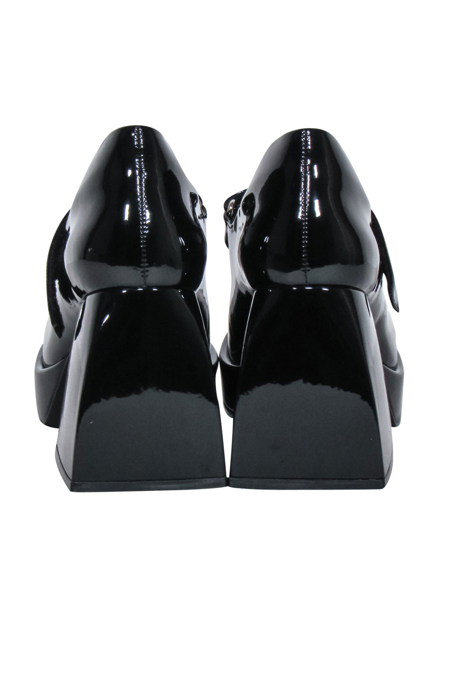 Jeffrey Campbell's Stunning Black Patent Platform Mary Jane Pumps - Size 6.5