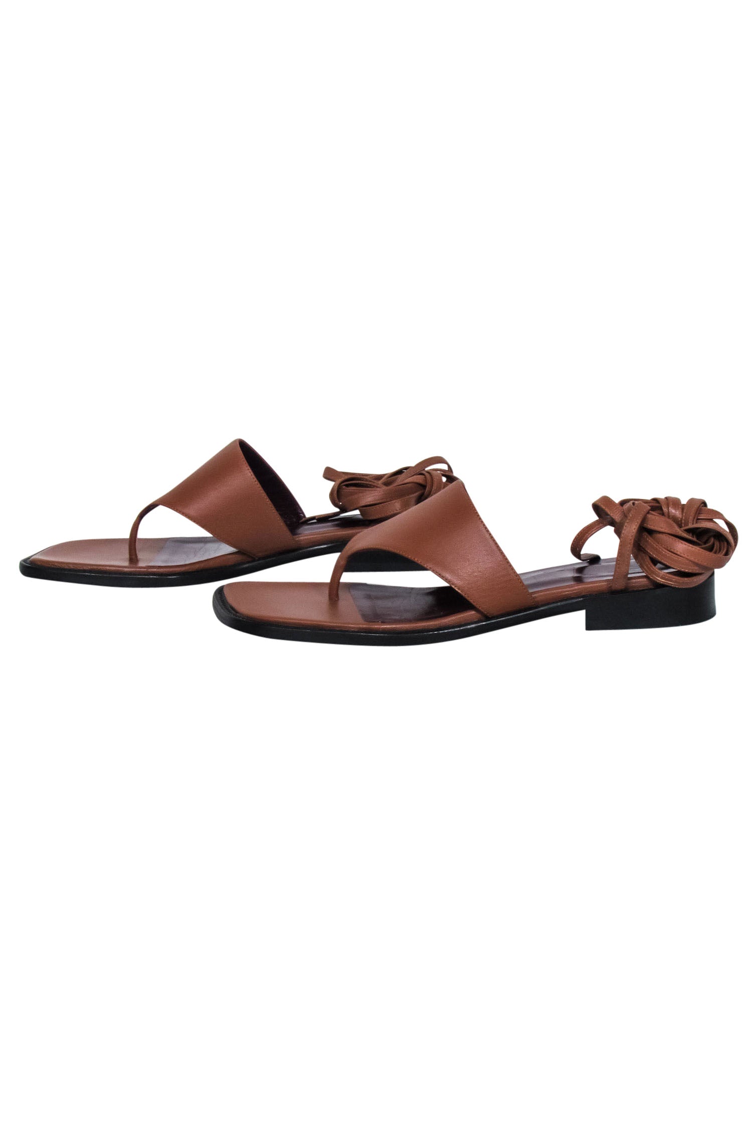 Staud Tan Square Toe Strappy Sandals - Size 9 - Ideal for Summer Adventures