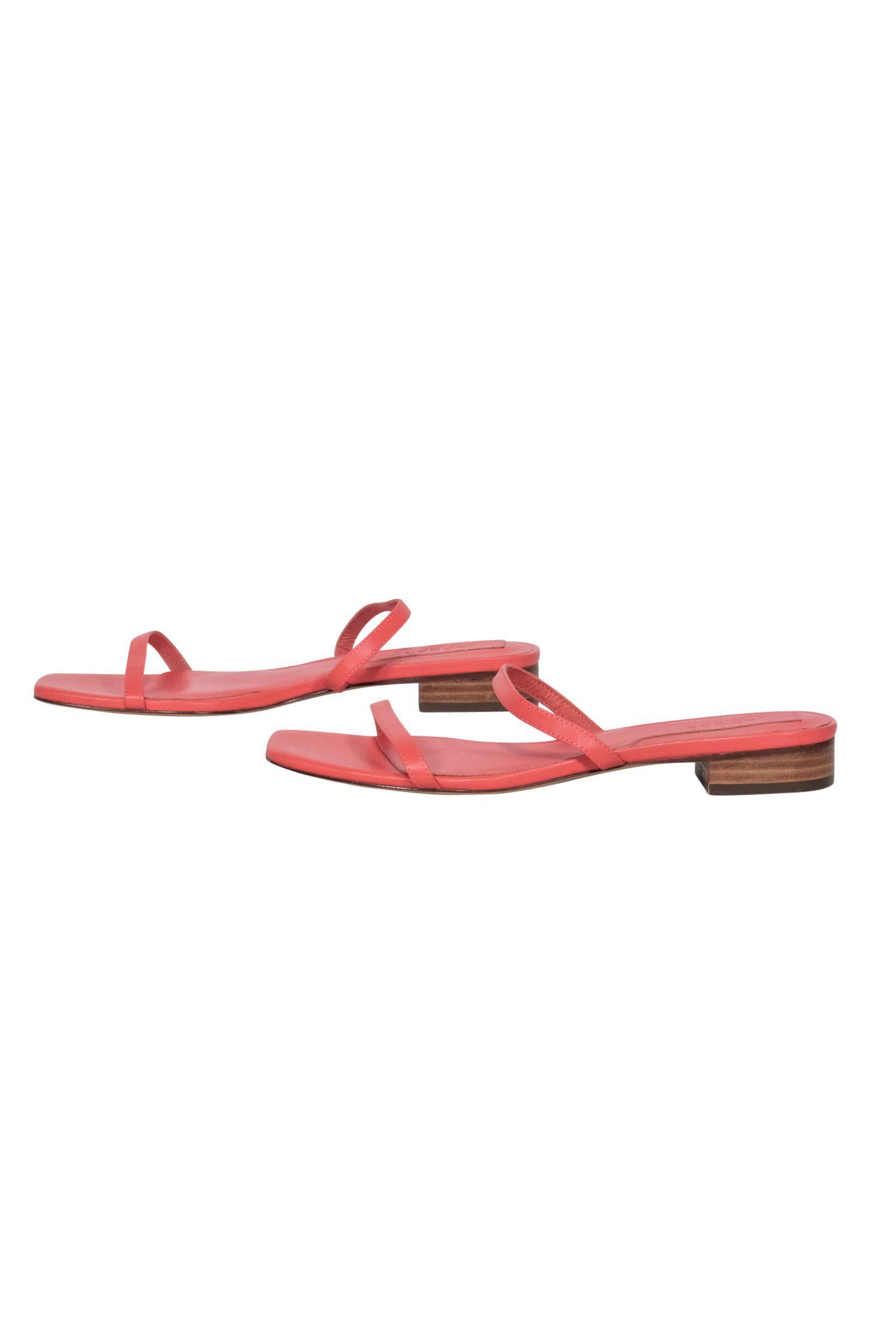 Jaggar Coral Strappy Square Toe Sandals - Size 8 - Fashionable Footwear