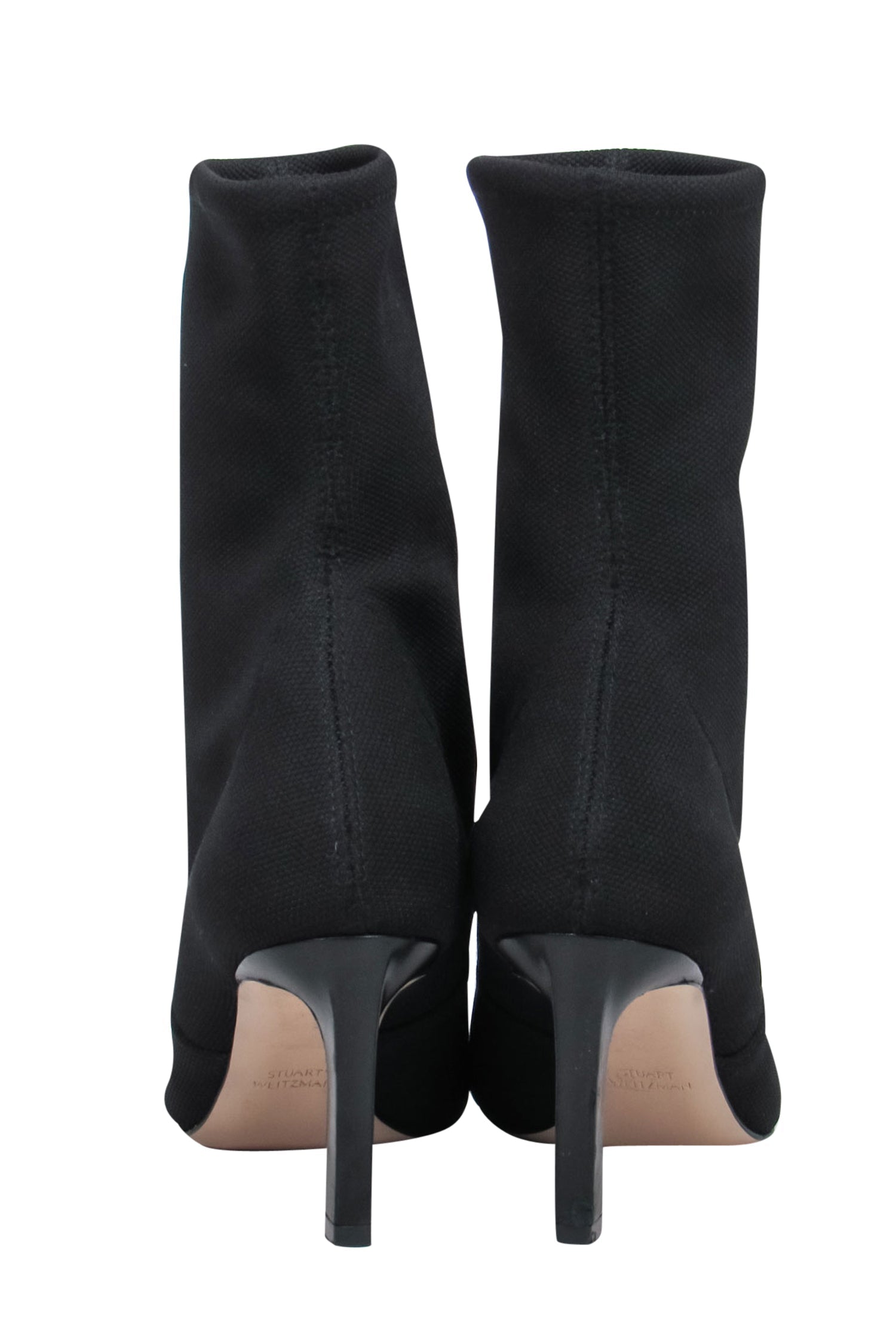 Stuart Weitzman Black Pointed Toe Heeled Sock Booties - Size 6.5 - A Must-Have for Stylish Nights Out
