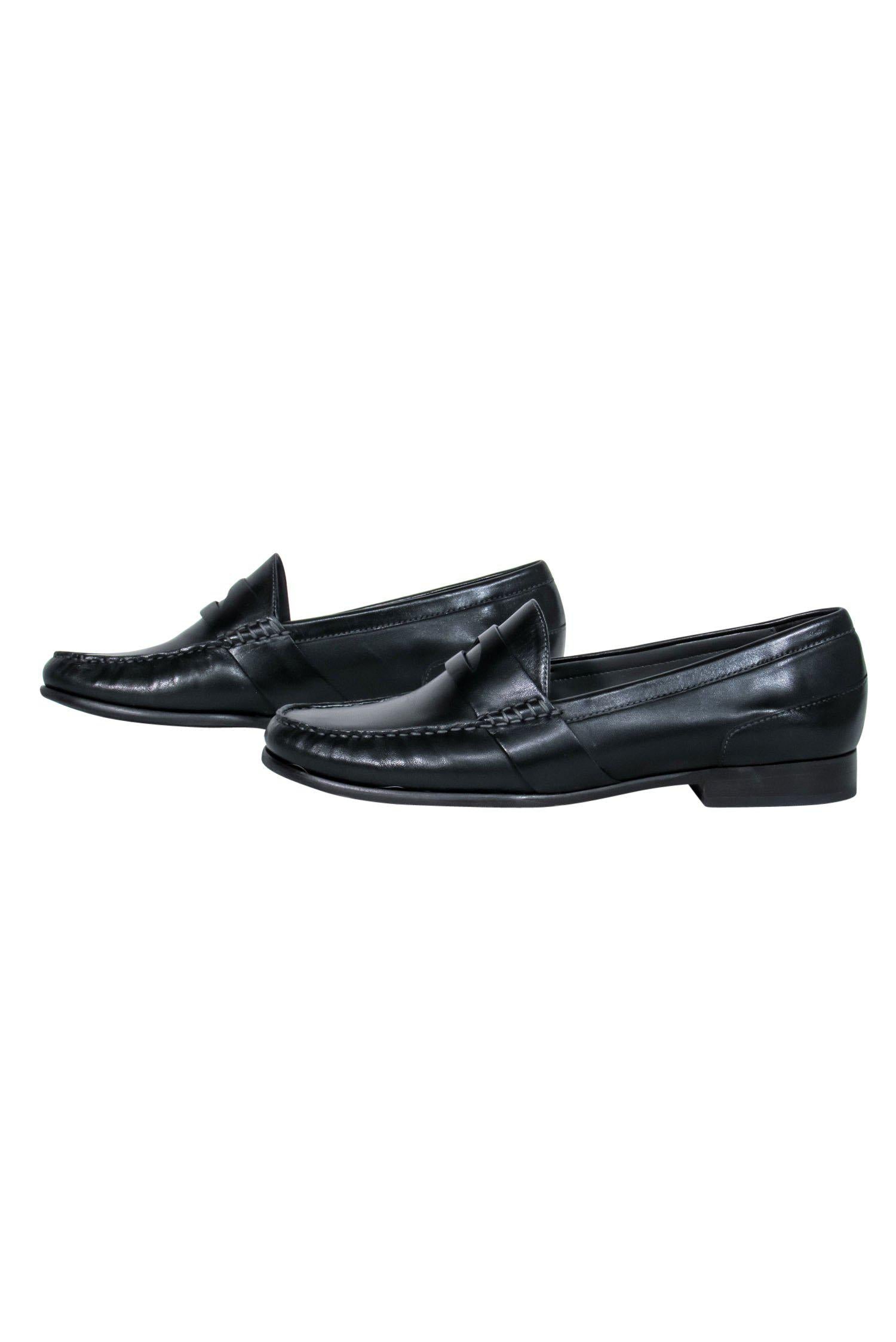 Cole Haan - Elegant Black Leather Laurel Loafers, Size 10.5