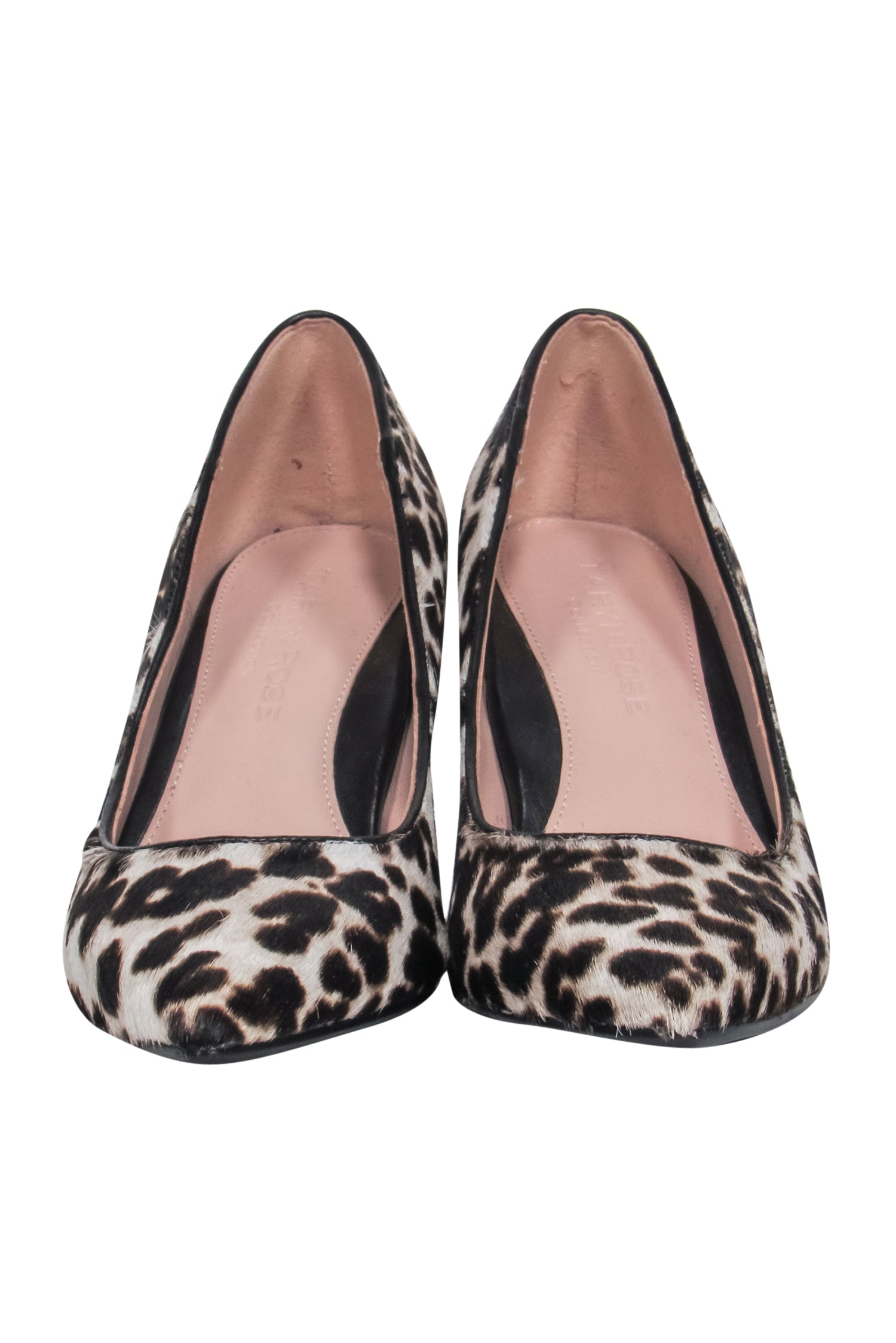 Taryn Rose Leopard-Printed Calf Hair Pointed Toe Pumps - Size 7.5: Be Wild and Stylish!