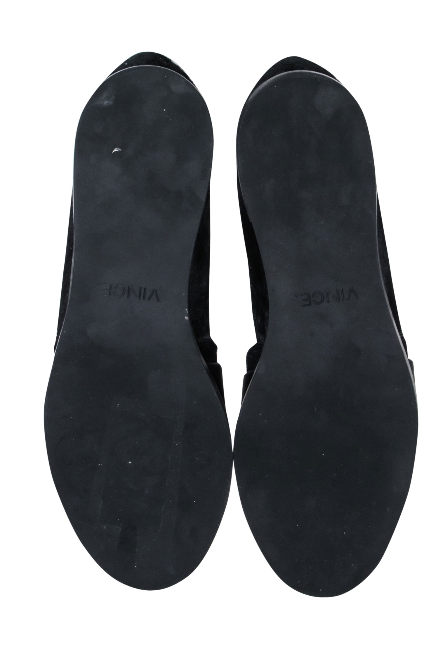 Vince Luxury Black Calf Hair Flat Loafers - Size 9