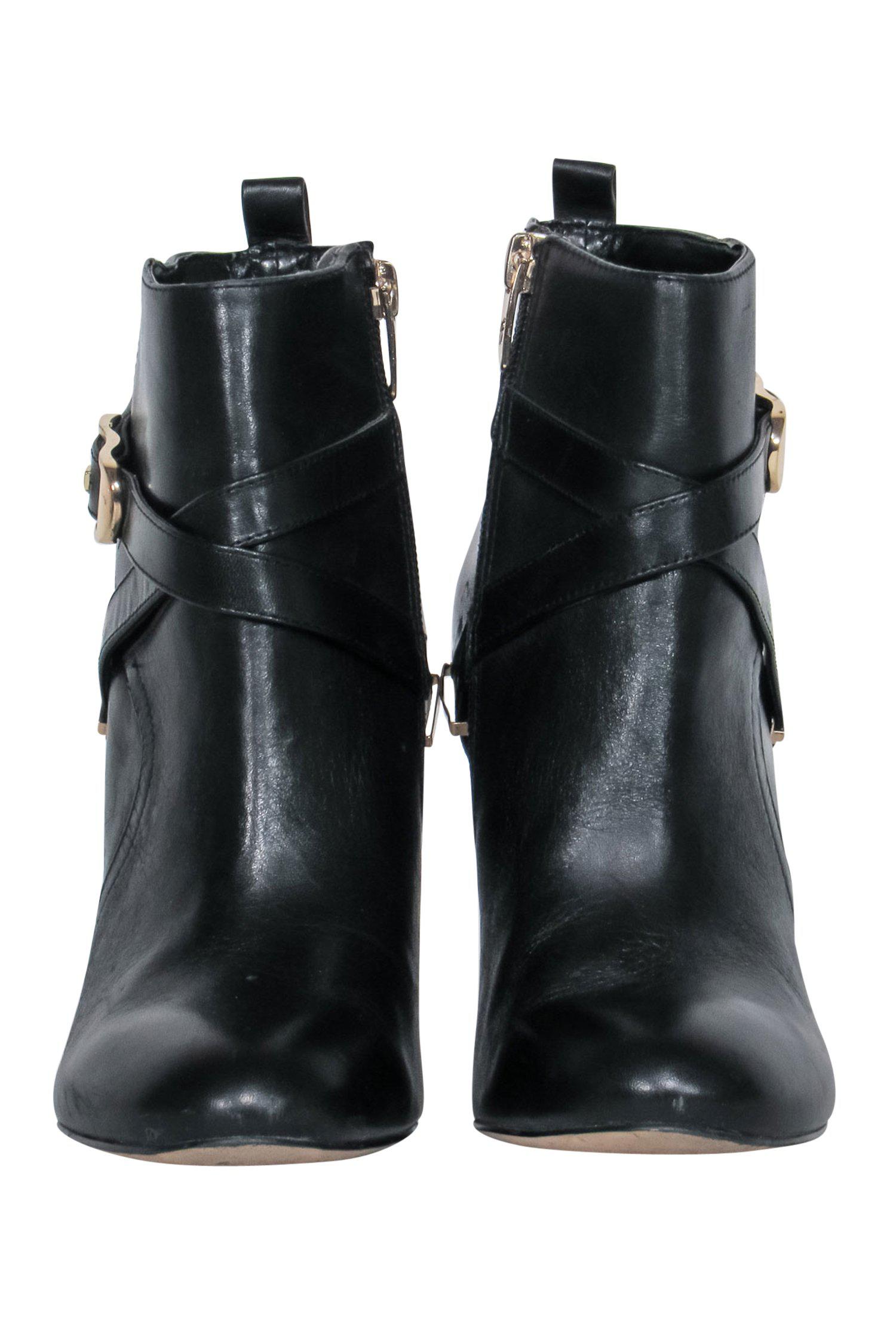 Marc Fisher Black Leather Stiletto Heeled Booties - Size 7.5: A Must-Have for Fashionistas