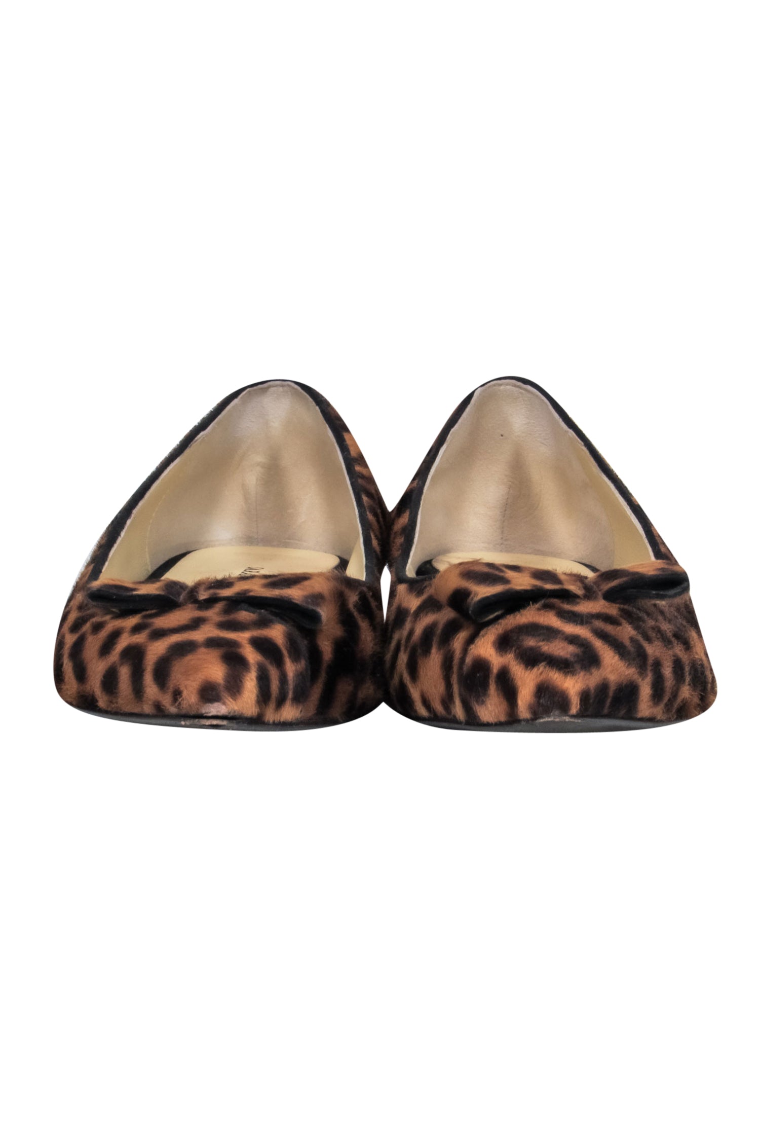 Sarah Flint Natalie Leopard Print Calf Hair Flats - Size 6.5 - Effortlessly Stylish!