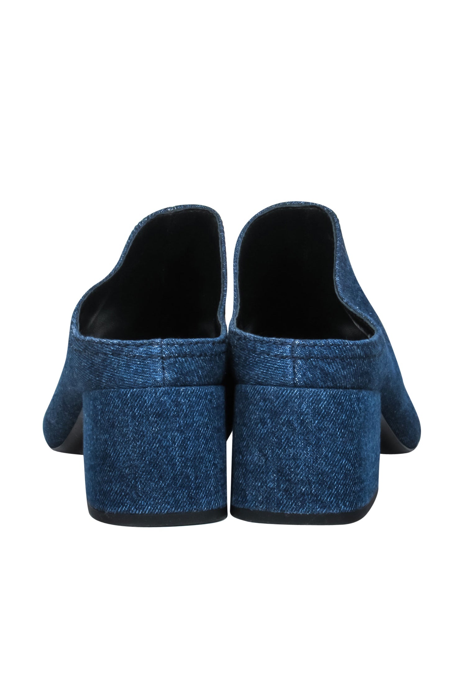 3.1 Phillip Lim Blue Denim Open Toe Mule Heels - Size 6: Elevate Your Style!