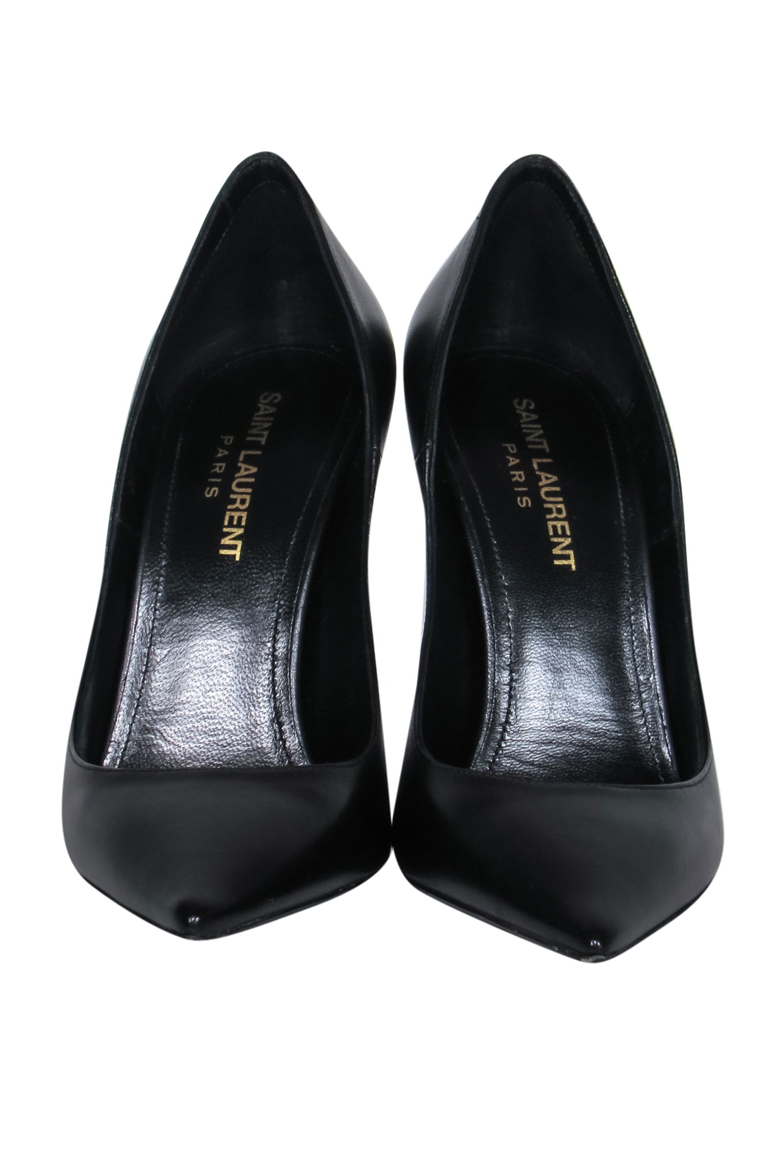 Saint Laurent Zoe 105 Black Leather Pumps - Size 6