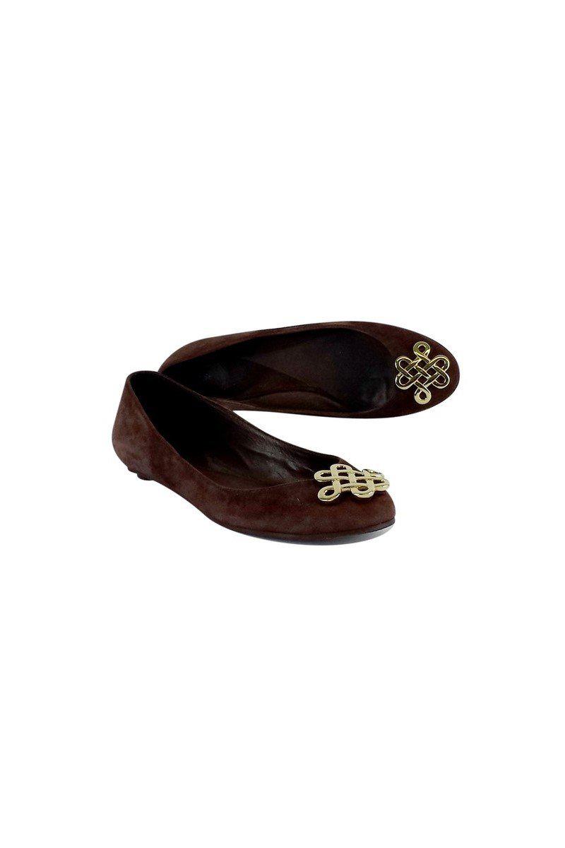 Diane von Furstenberg Brown Suede Flats - Size 6.5: Your Stylish Must-Have!