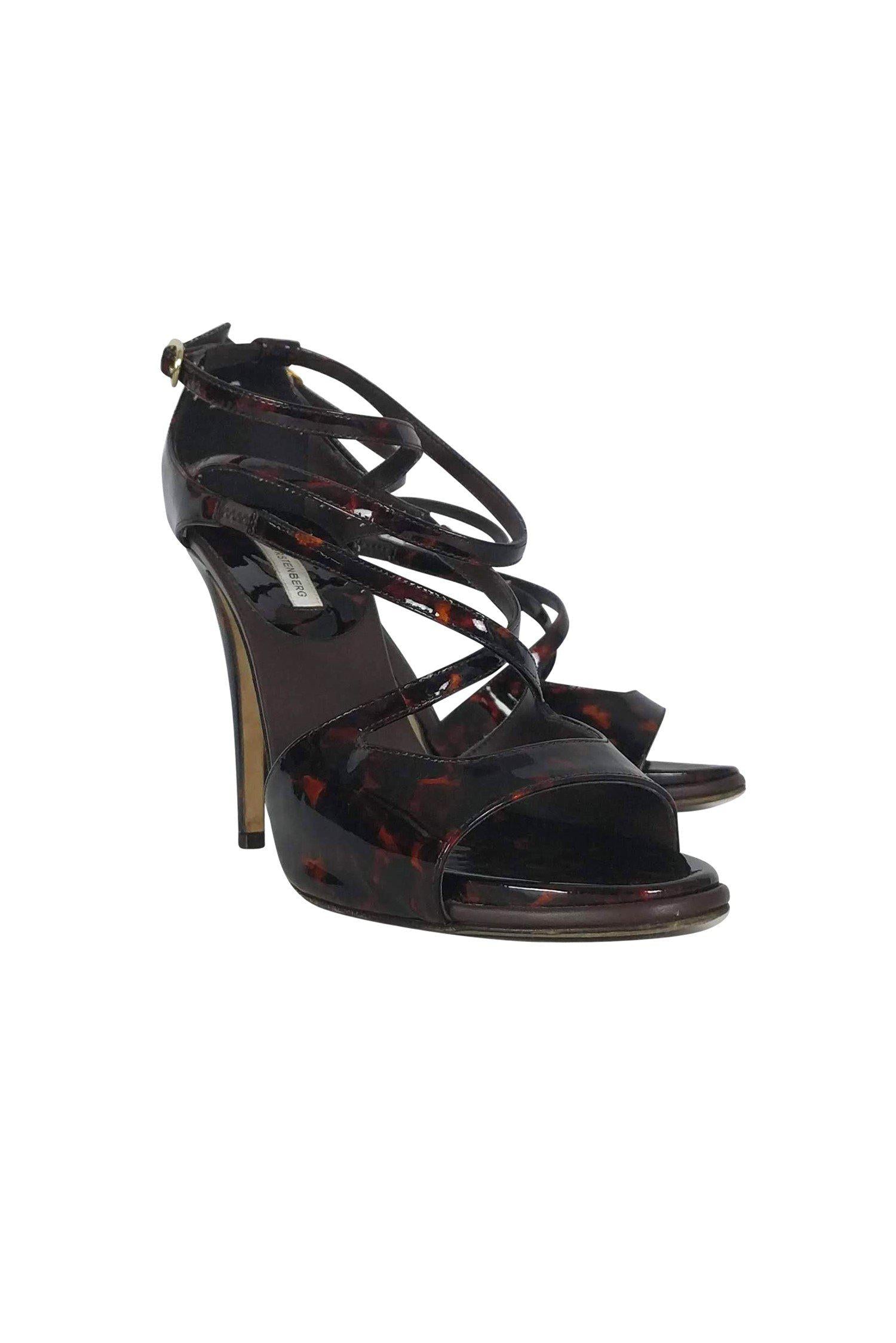 Diane von Furstenberg's Stunning Tortoise Patent Leather Pumps - Size 9!