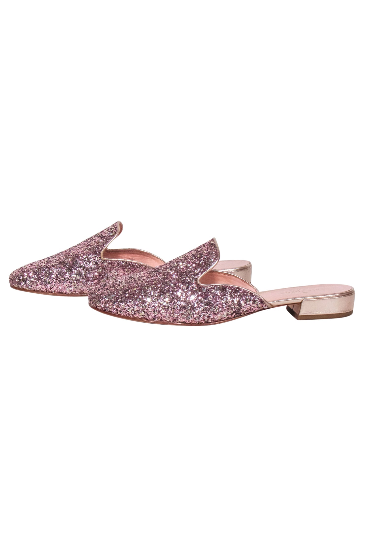 Kate Spade Pink Glittery Mule Flats - Size 8: A Sparkling Fashion Must-Have