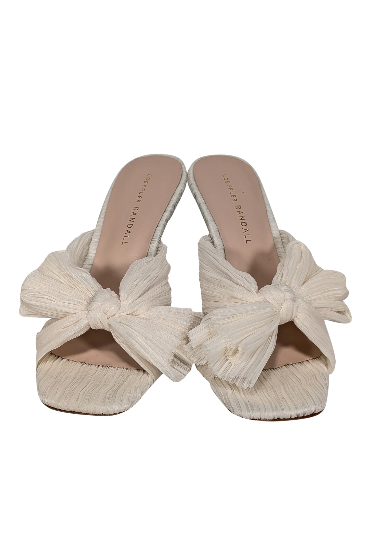 Loeffler Randall - Stunning Ivory Tulle Bow Mule Pumps, Size 8