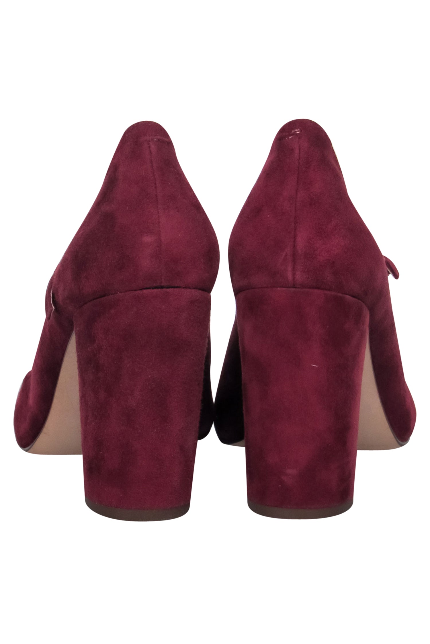 Louise et Cie - Stunning Oxblood Suede Mary Jane Block Heels in Size 7