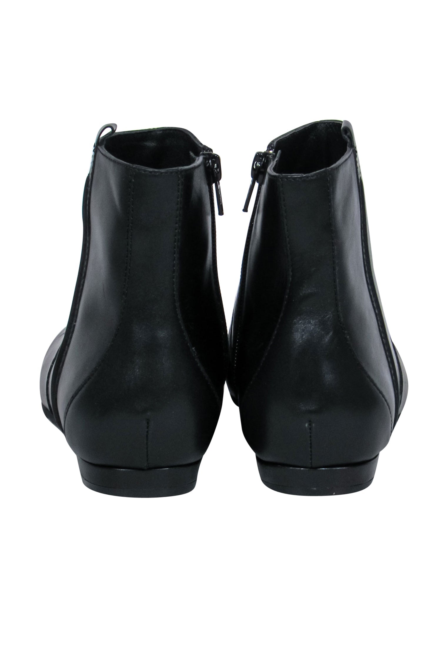 Delman - Stunning Black Leather Wiley Chelsea Booties in Size 9.5