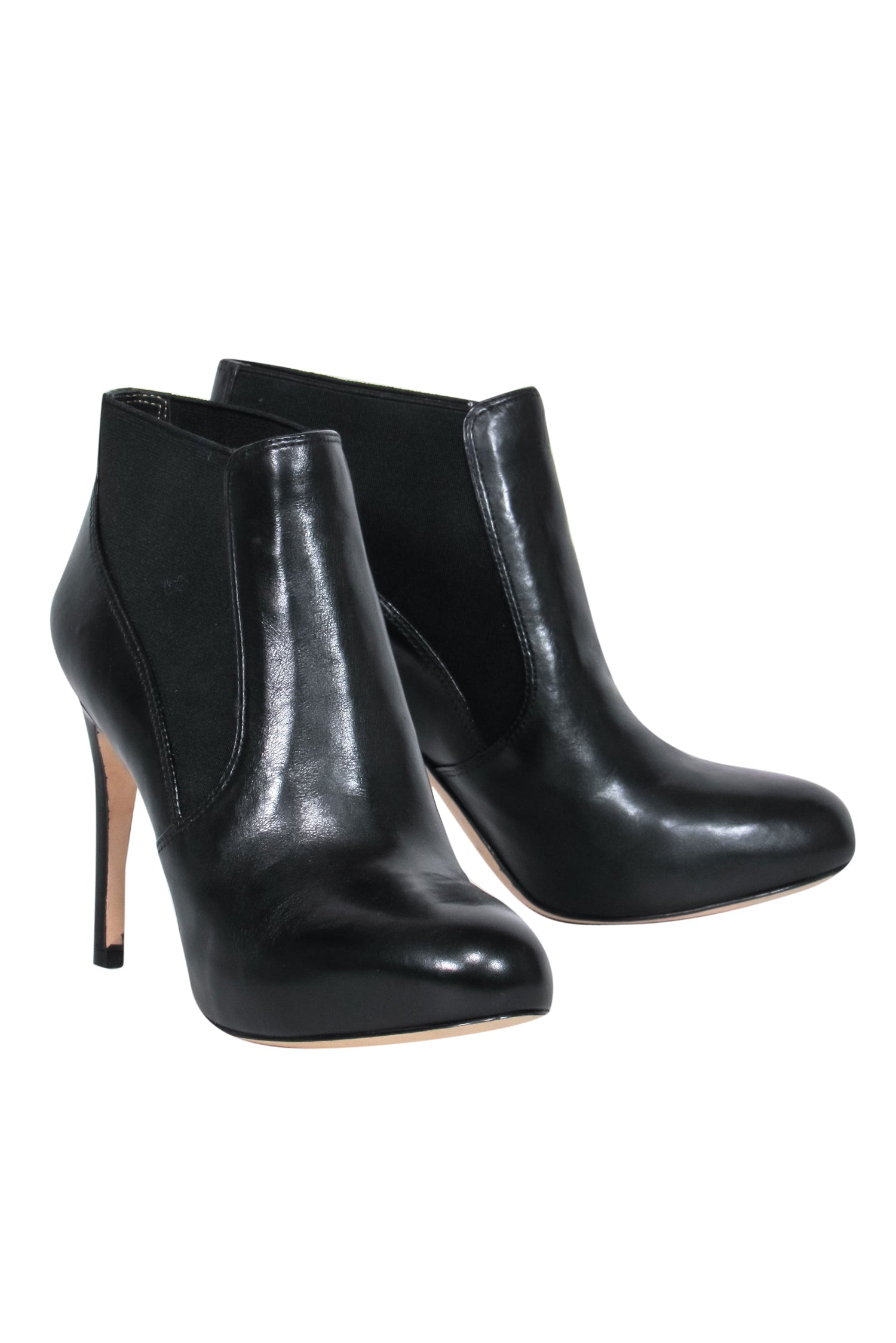 Via Spiga Black Leather Stiletto Platform Booties - Size 6, Your Autumn Must-Have!