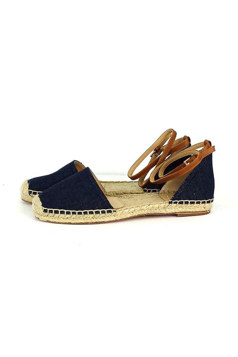 Lafayette 148 - Stylish Belia Denim D'Orsay Espadrille in Size 7.5