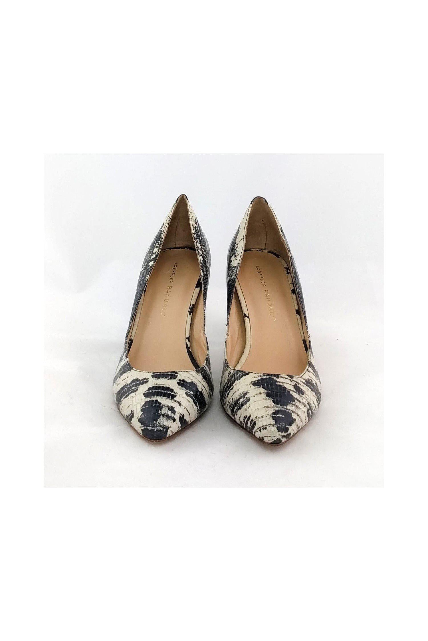 Loeffler Randall Stunning Black & White Print Pumps - Size 7