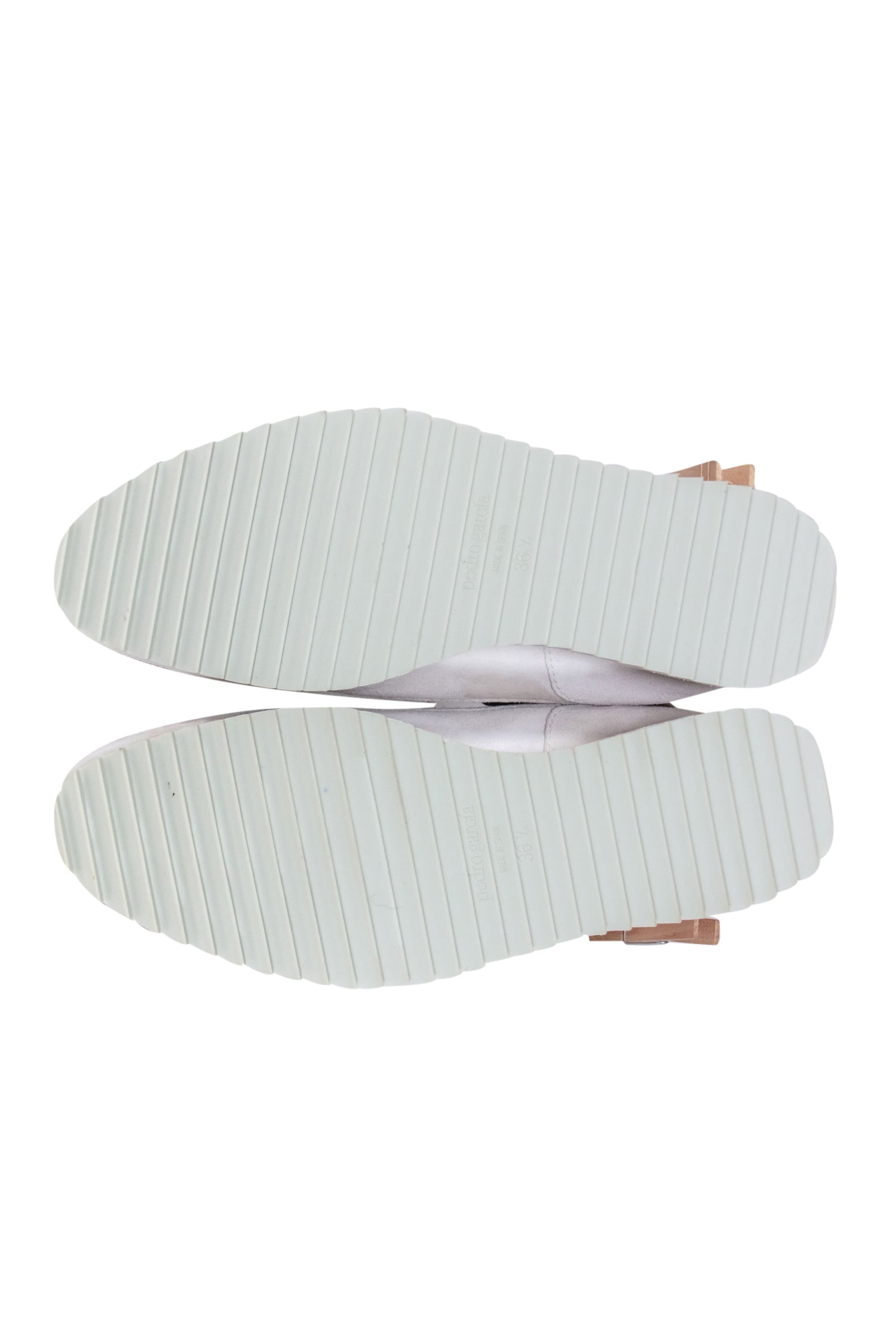 Pedro Garcia - Stunning Grey Satin Cream Platform Sneaker in Size 6.5