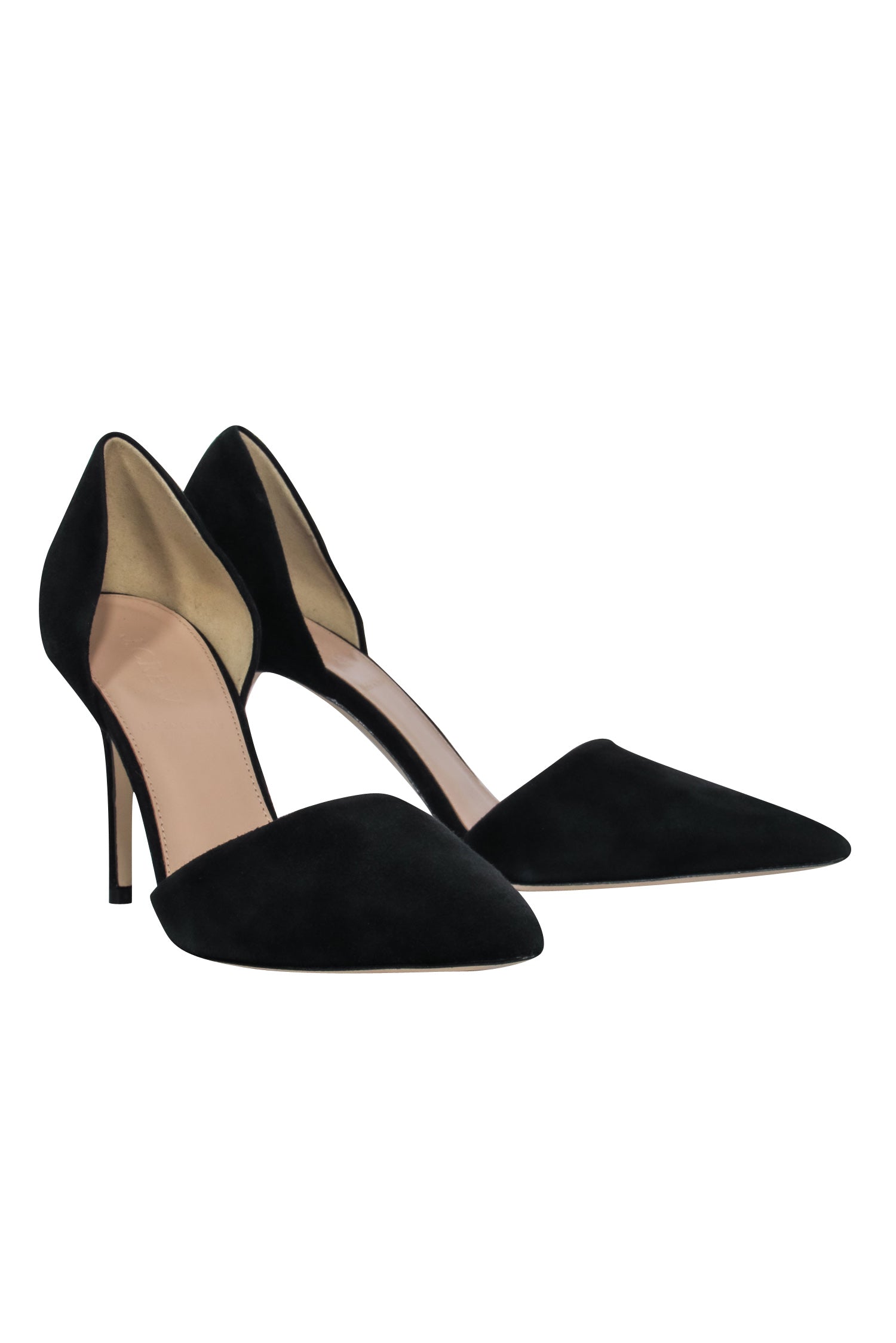 J.Crew Black Suede D'Orsay Pumps - Size 7.5 (Attention: Details in Description Mention Size 9)