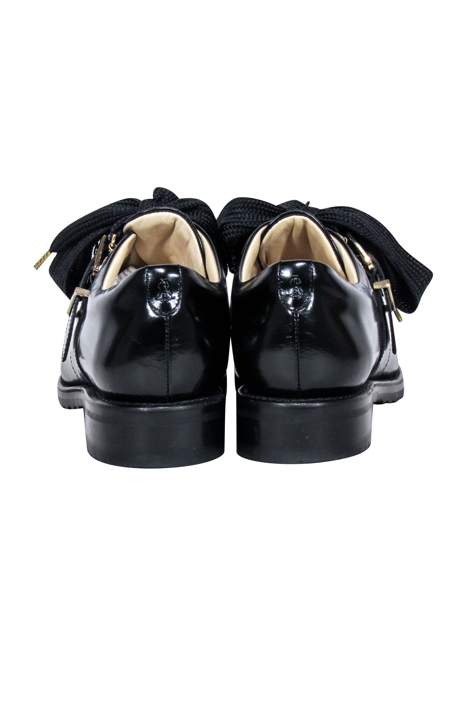 Angela Scott's Mr. Logan Black Leather Oxfords - Size 9: A Fashion-Forward Must-Have!