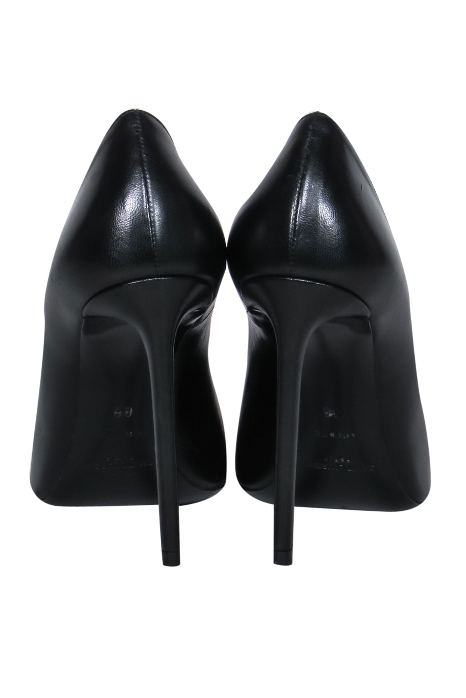 Saint Laurent Zoe 105 Black Leather Pumps - Size 6