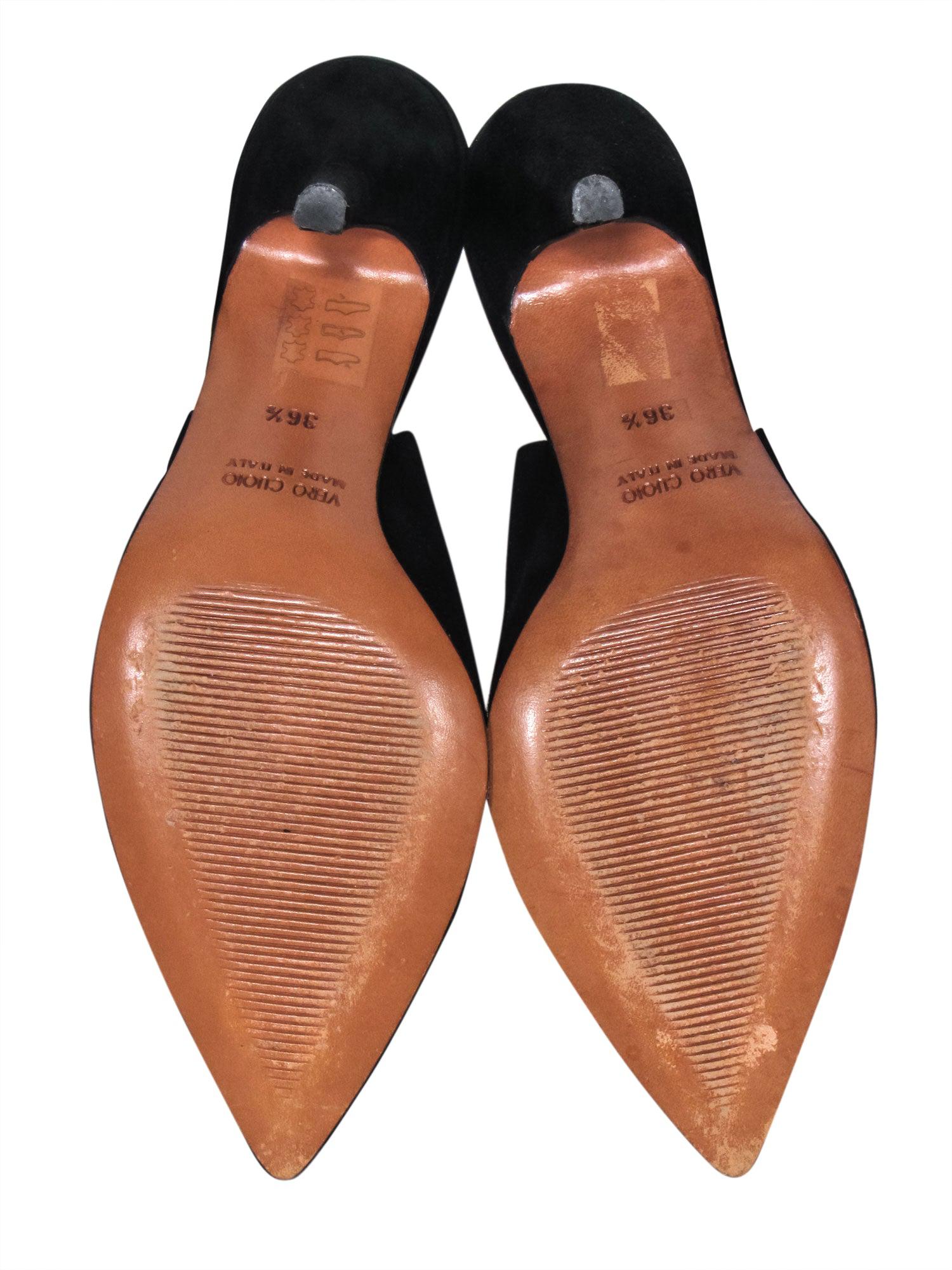 Barney's New York - Stunning Black Sling Back Pumps in Size 6.5