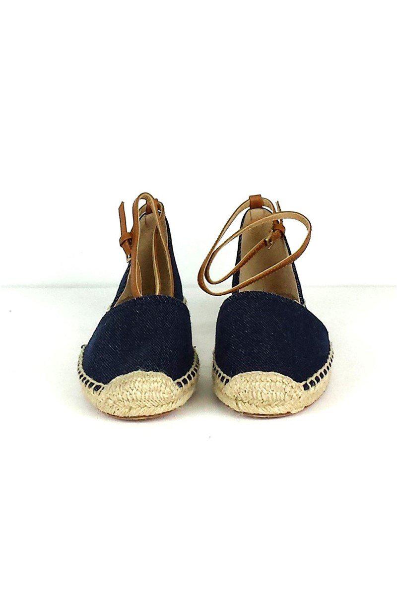 Lafayette 148 - Stylish Belia Denim D'Orsay Espadrille in Size 7.5