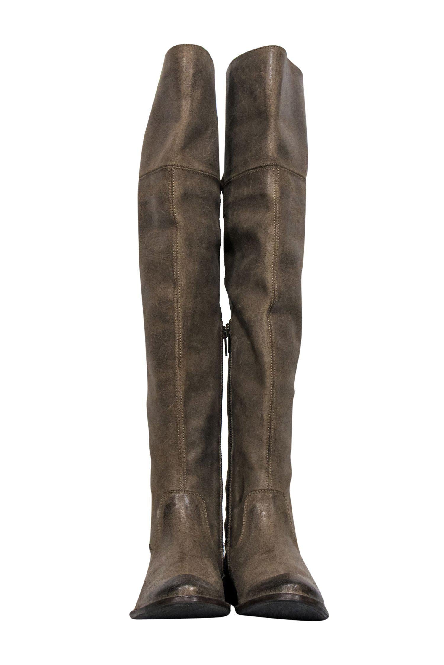 Frye Tan Leather Over-the-Knee Boots - Size 8.5 - Must-Have Autumn Footwear!