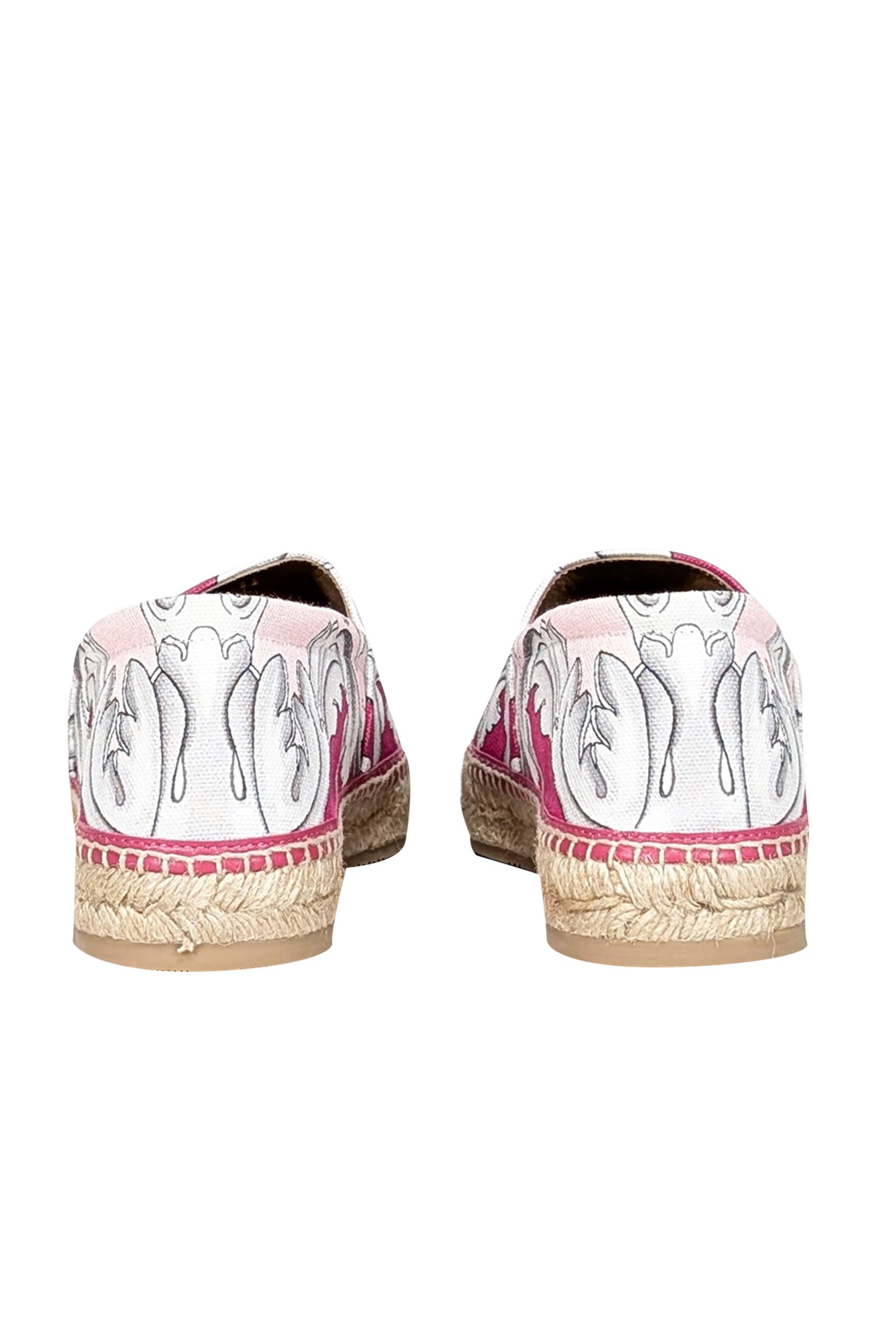 Versace Pink Print Espadrille Flats - Size 9: Summer Fashion Must-Have