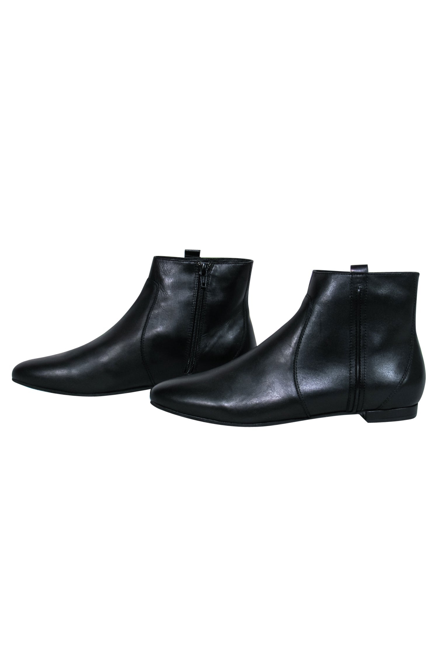 Delman - Stunning Black Leather Wiley Chelsea Booties in Size 9.5