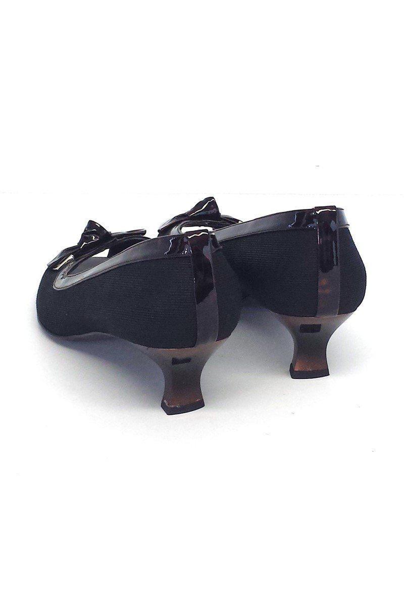Stuart Weitzman's Stunning Black Peep Toe Pumps with Tortoise Trim - Size 9!