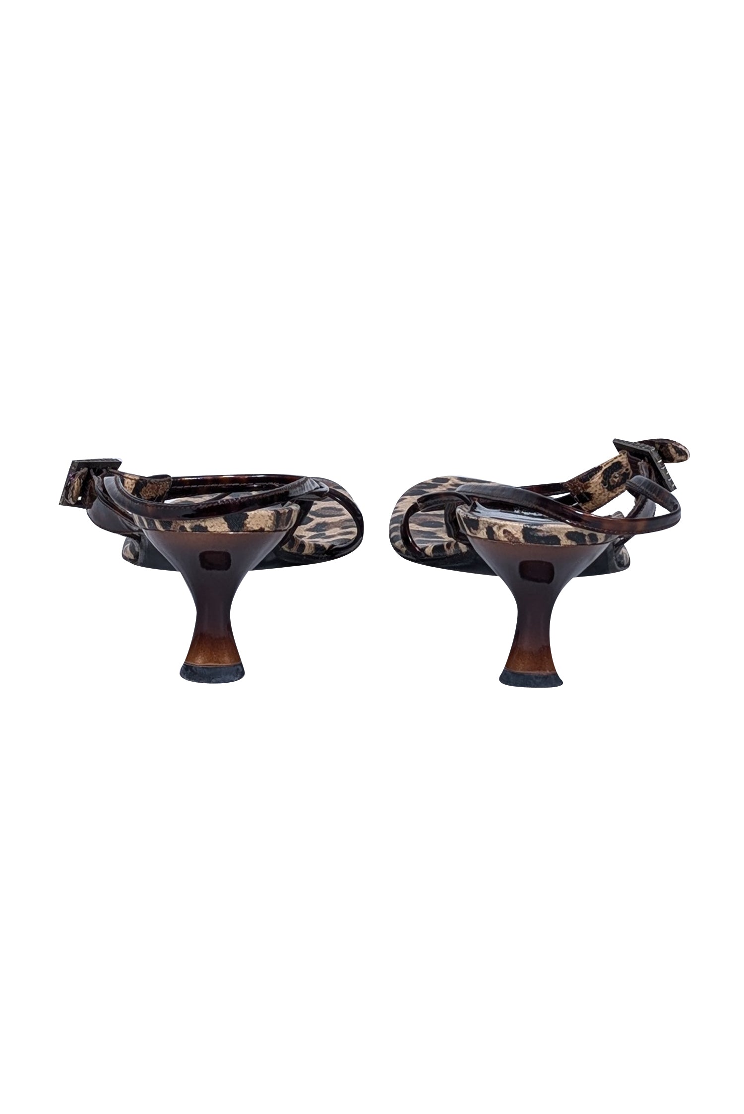 Stuart Weitzman - Stunning Tan & Brown Leopard Print Strappy Sandals, Size 7
