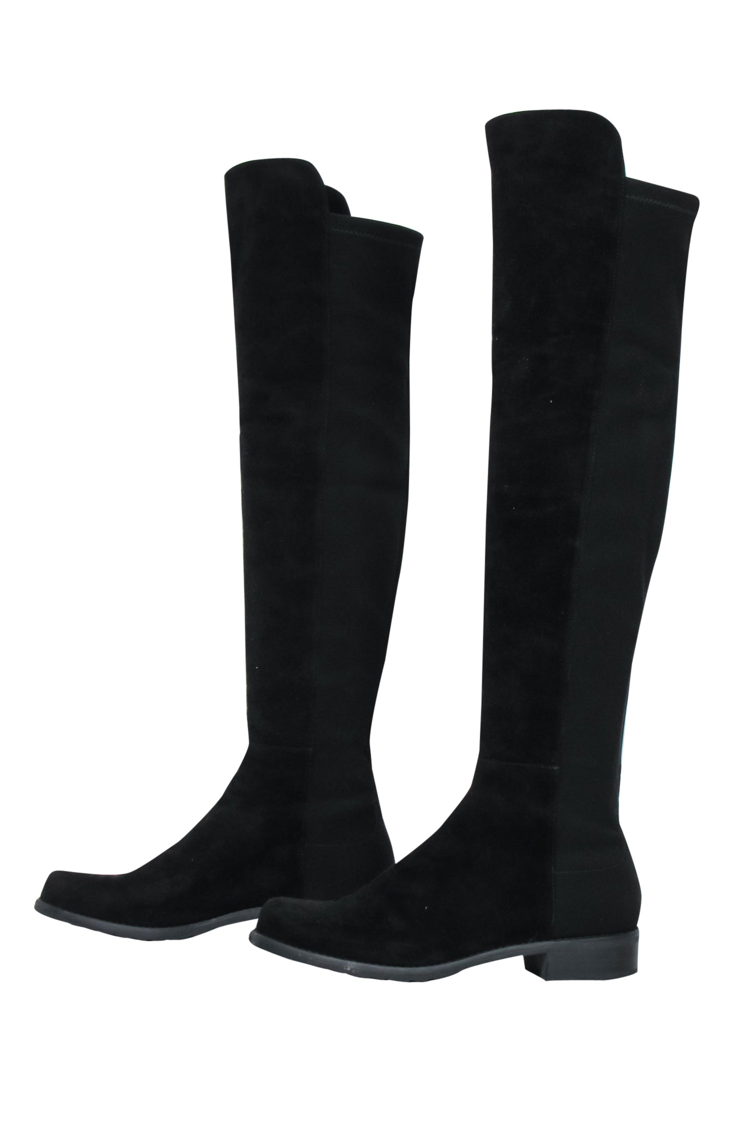 Stuart Weitzman Black Suede Over-the-Knee Boots - Size 7 - Fall Fashion Must-Have