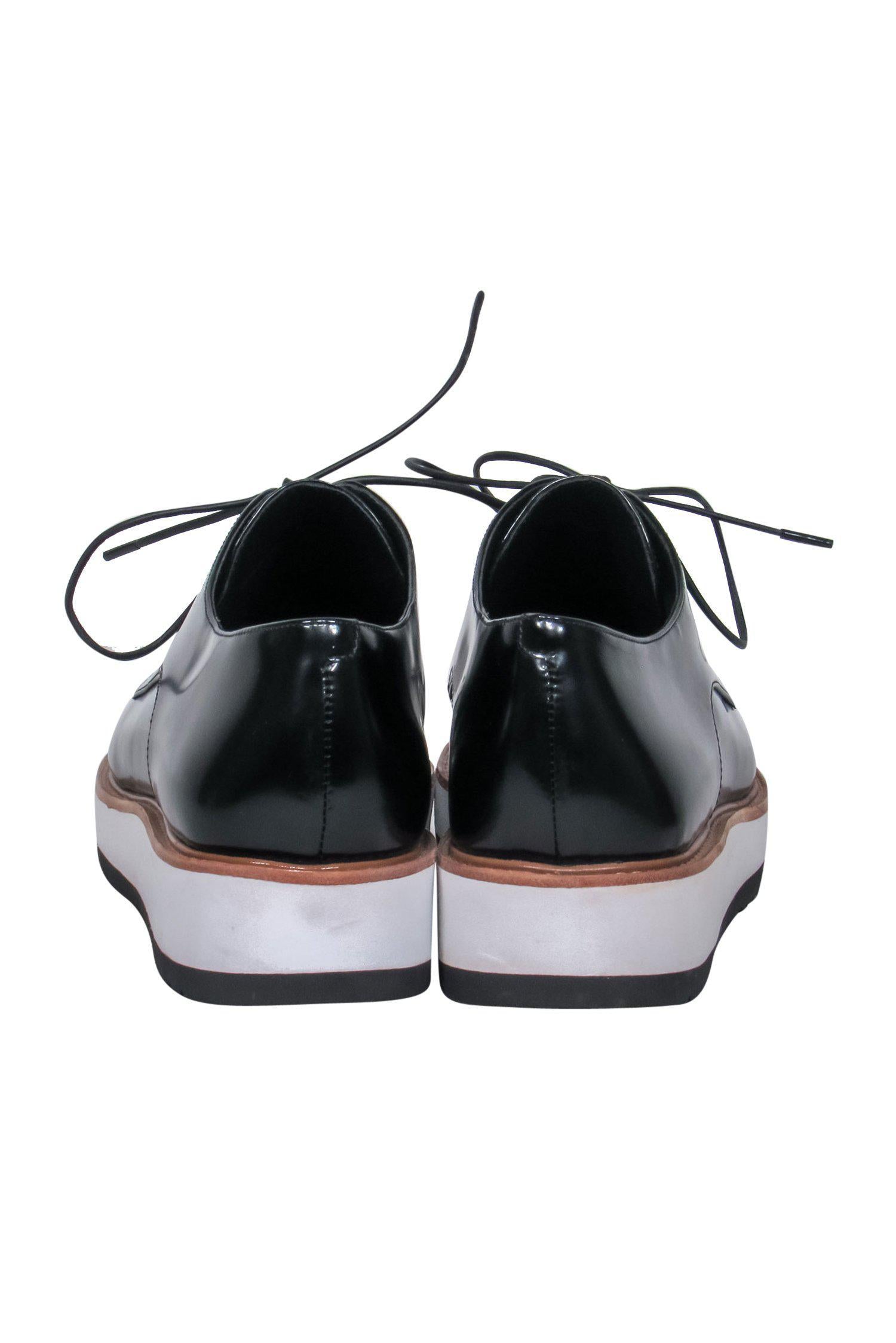 Vince Black Patent Leather Platform Loafers - Size 9: Elevate Your Style!