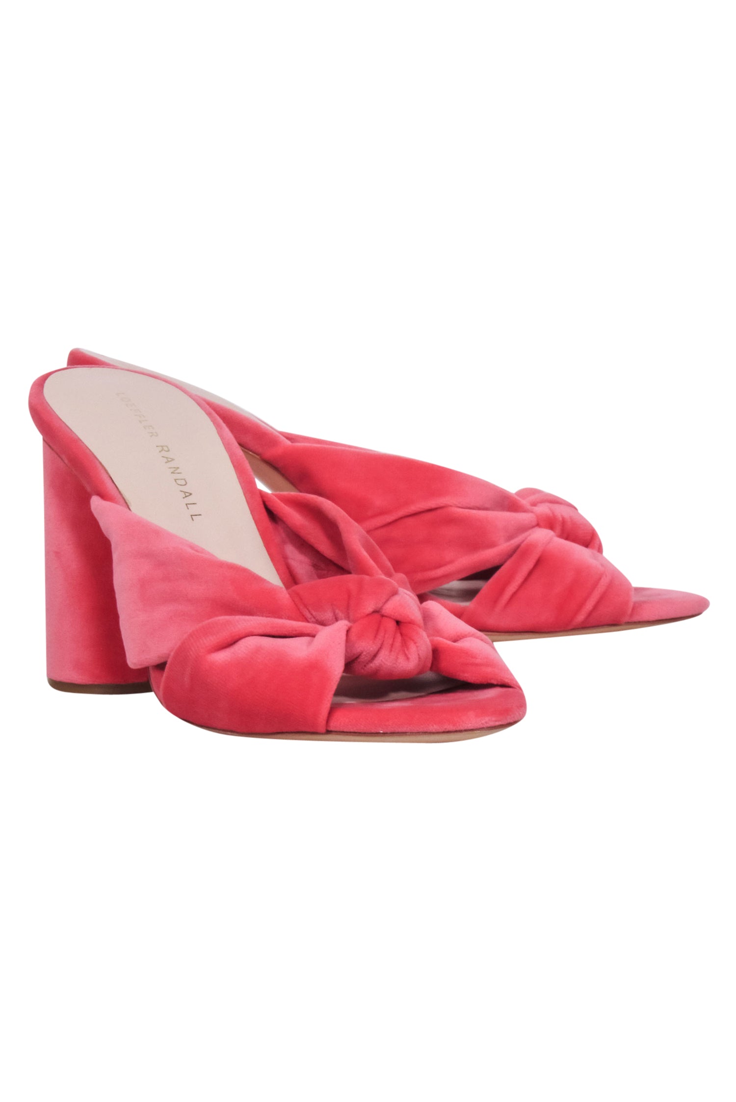 Loeffler Randall Pink Velour Mule Pumps - Size 7: Fashion-Forward Footwear!