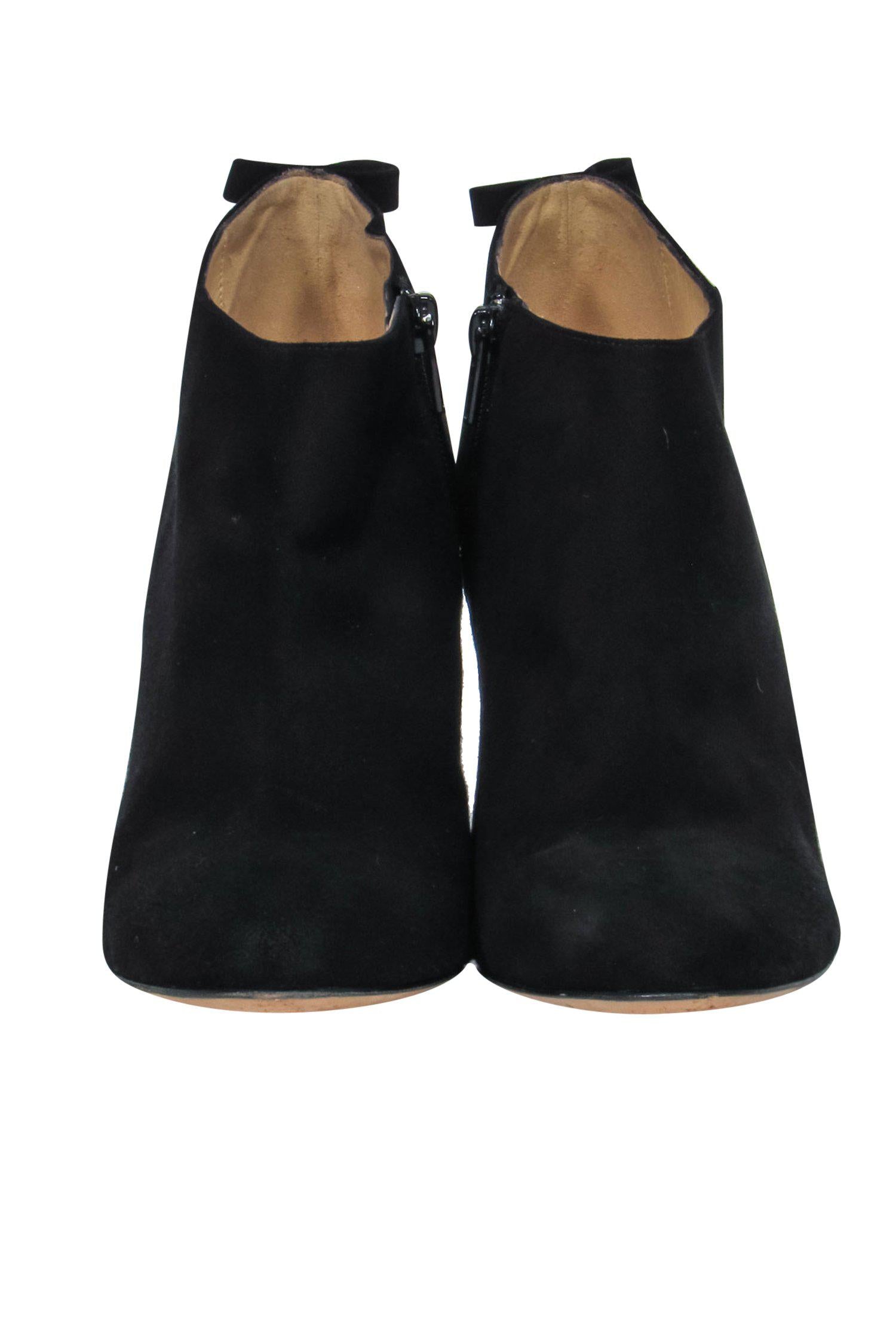 Kate Spade Black Suede Booties with Bow - Size 8: Chic Autumn Must - Haves!