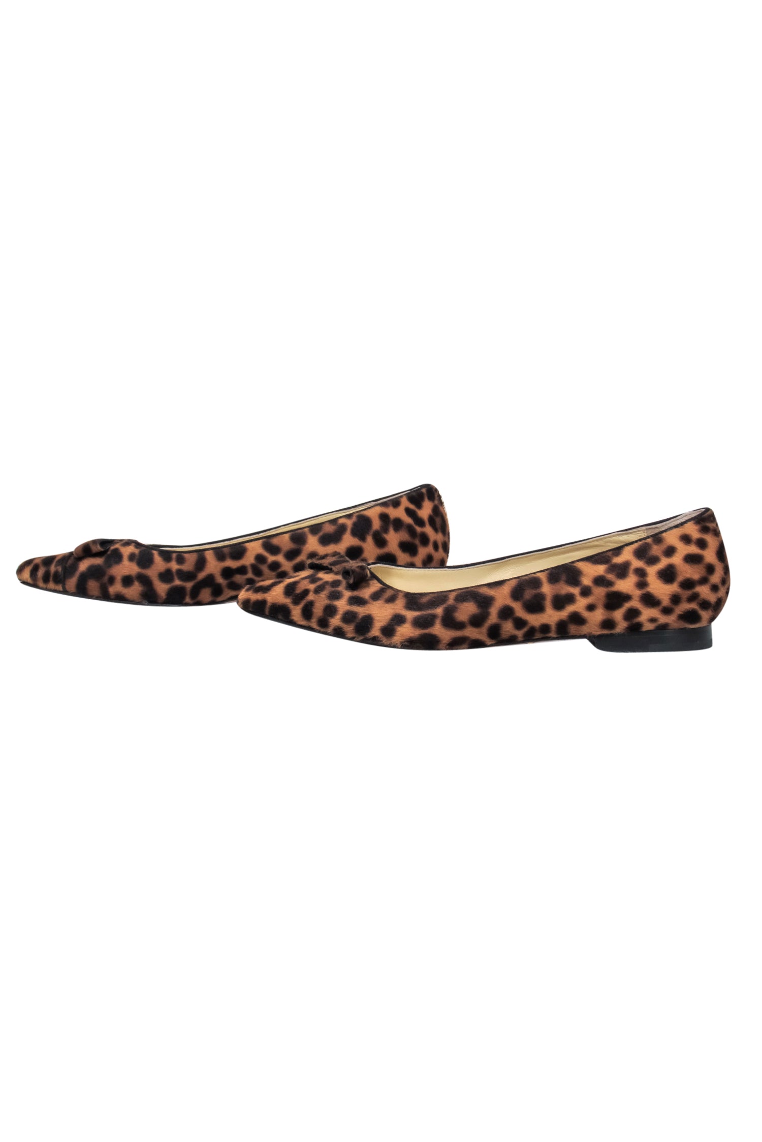 Sarah Flint Natalie Leopard Print Calf Hair Flats - Size 6.5 - Effortlessly Stylish!