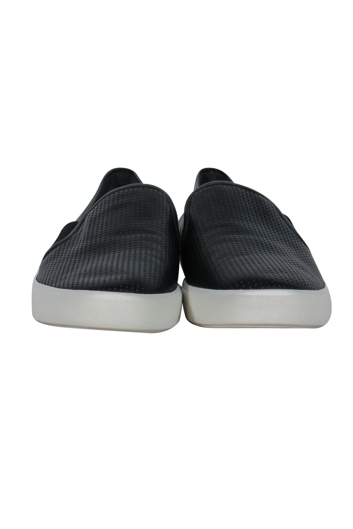 Vince Black Perforated Leather Low-Top Sneakers - Size 9: Elevate Your Style!