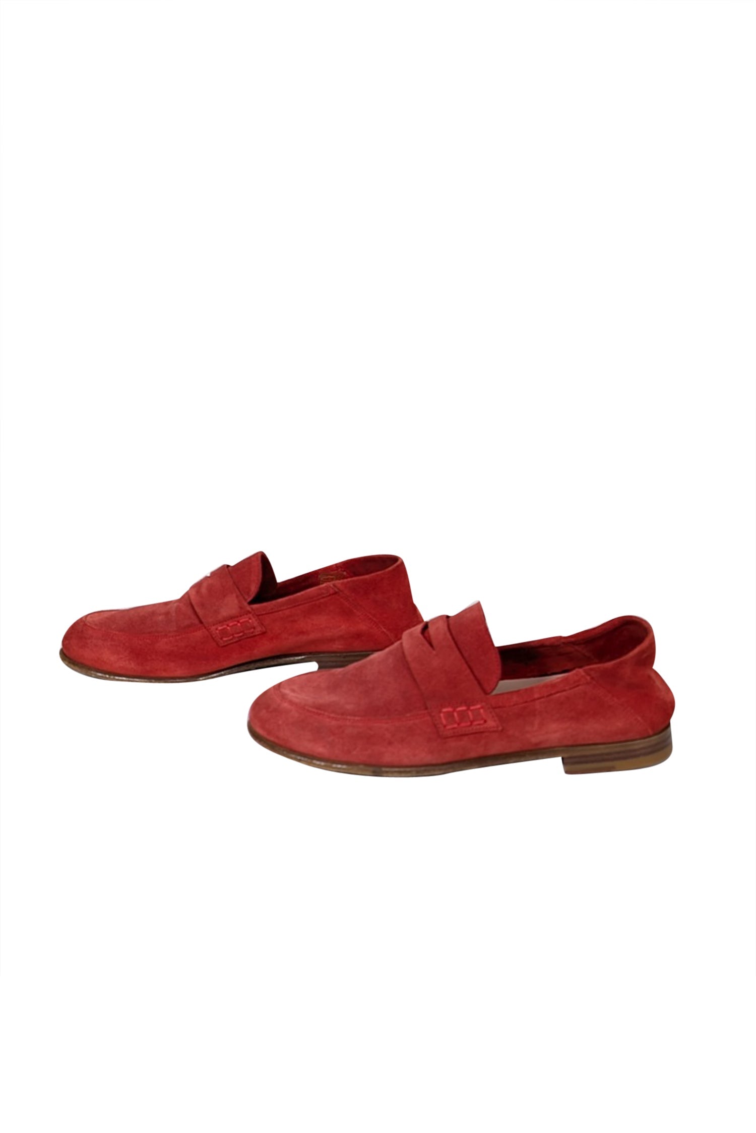 Harrys of London - Stunning Red Suede Loafers, Size 7